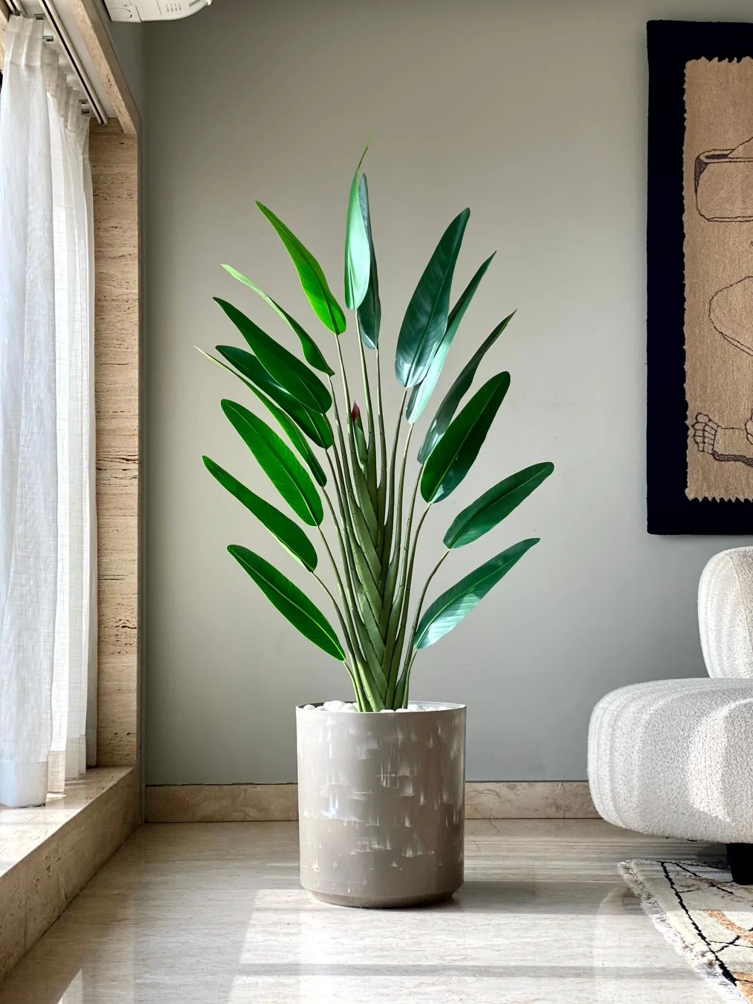 Amara Beige Planter - Large - Image 3