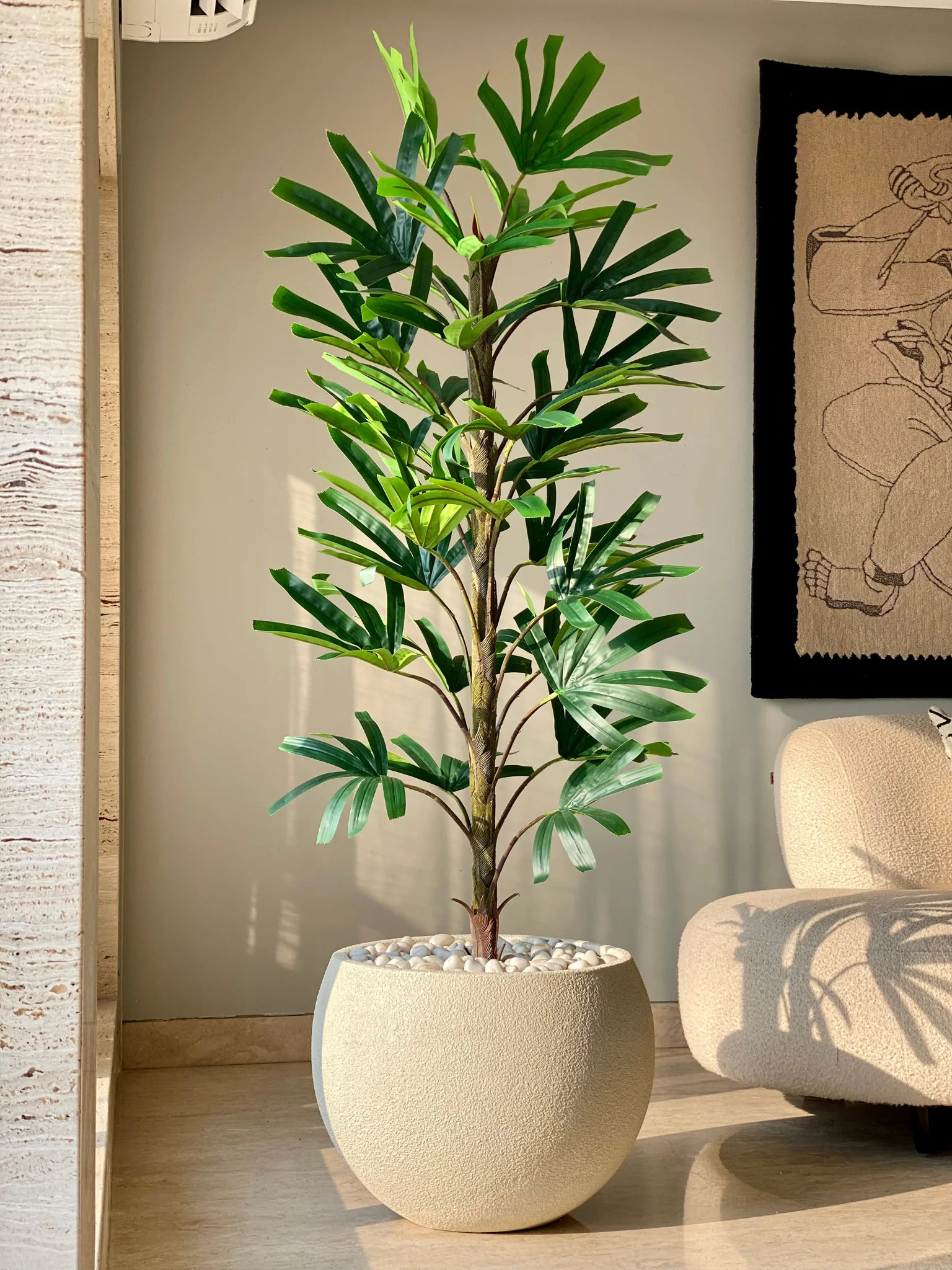 Artificial Rhapis Palm Plant - 6 Feet - Image 4