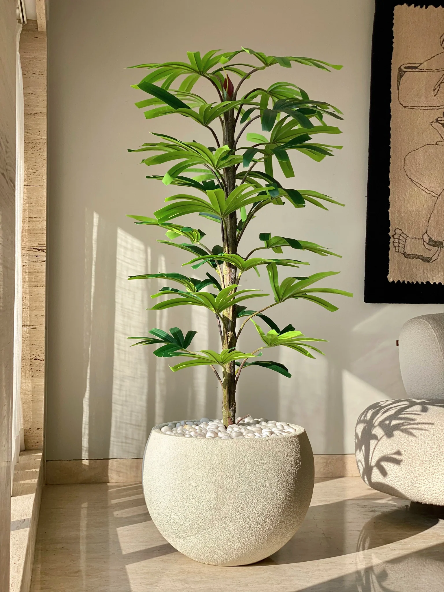 Artificial Rhapis Palm Plant - 6 Feet - Image 8