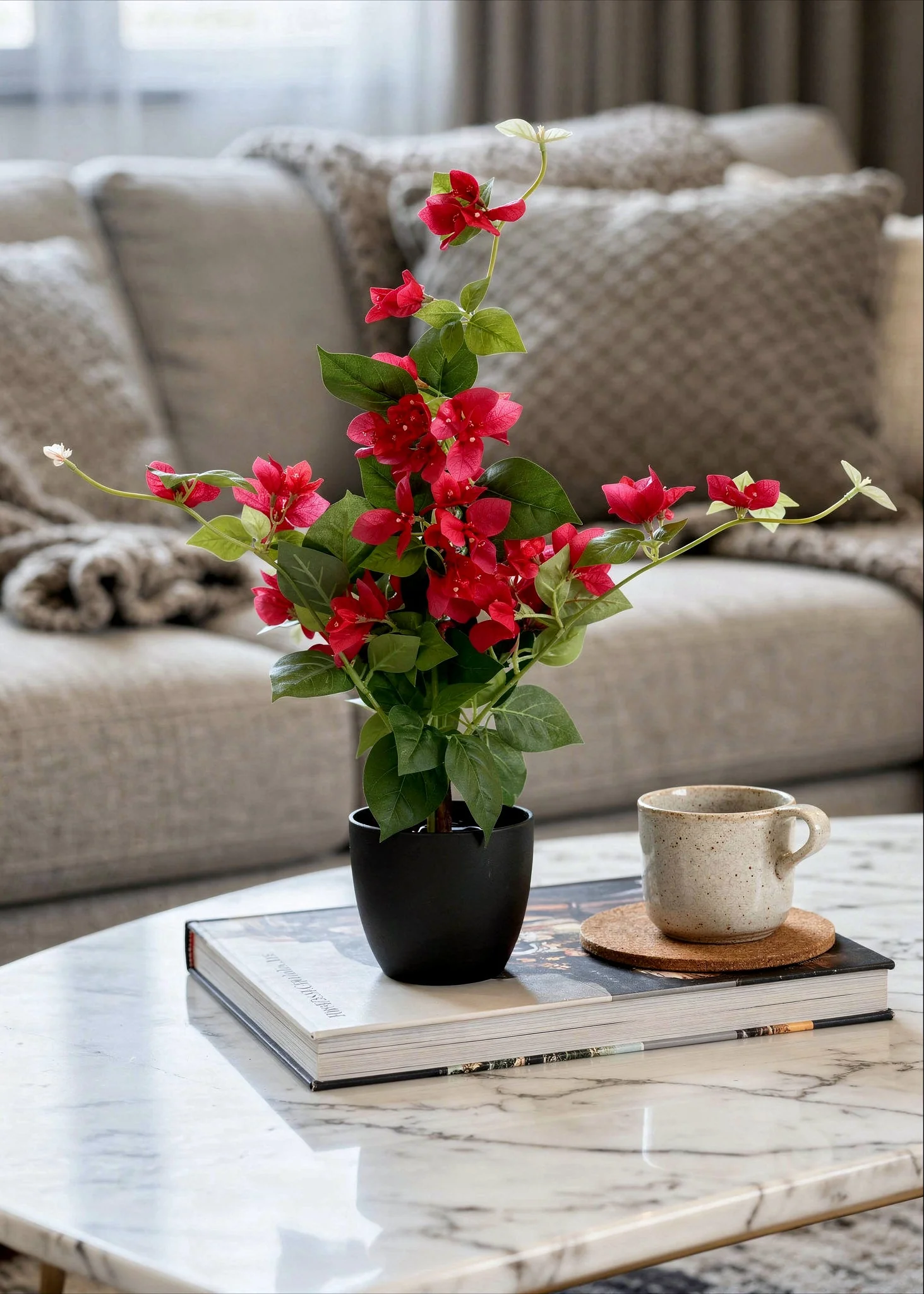 Artificial Bloom Bougainvillea Plant - 2.5 Feet - Image 5