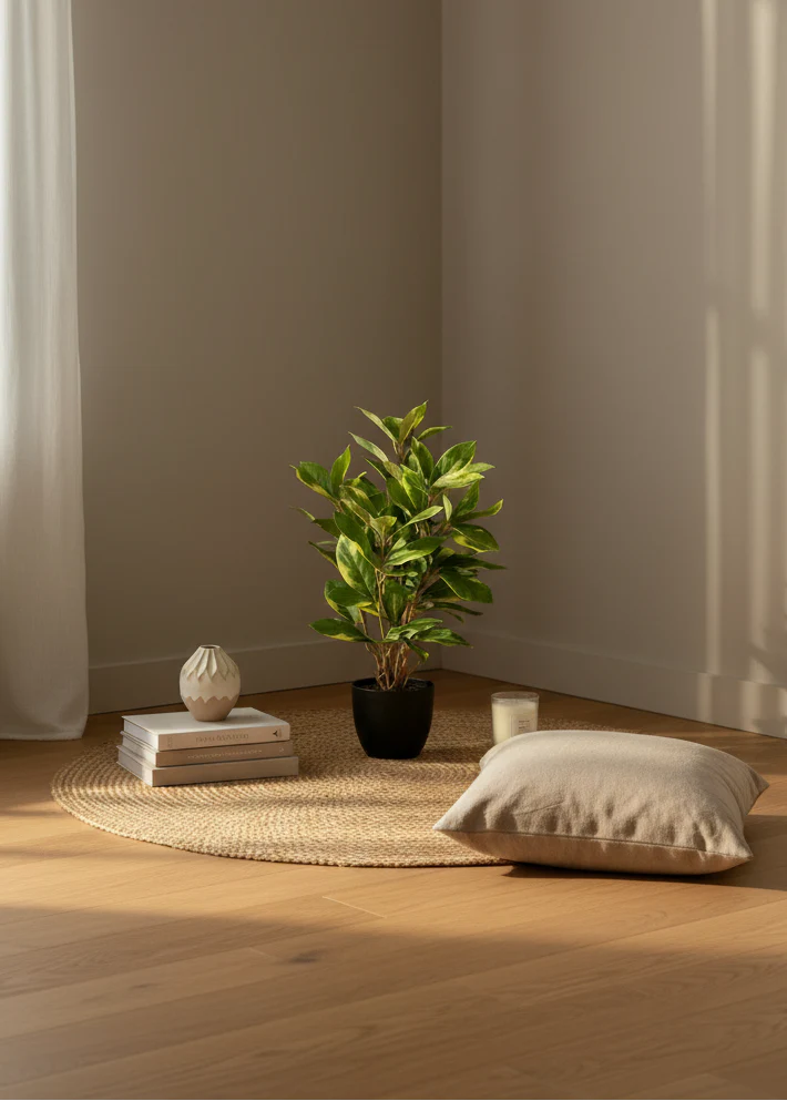 Artificial Evergreen Plant - Variegated - Image 4
