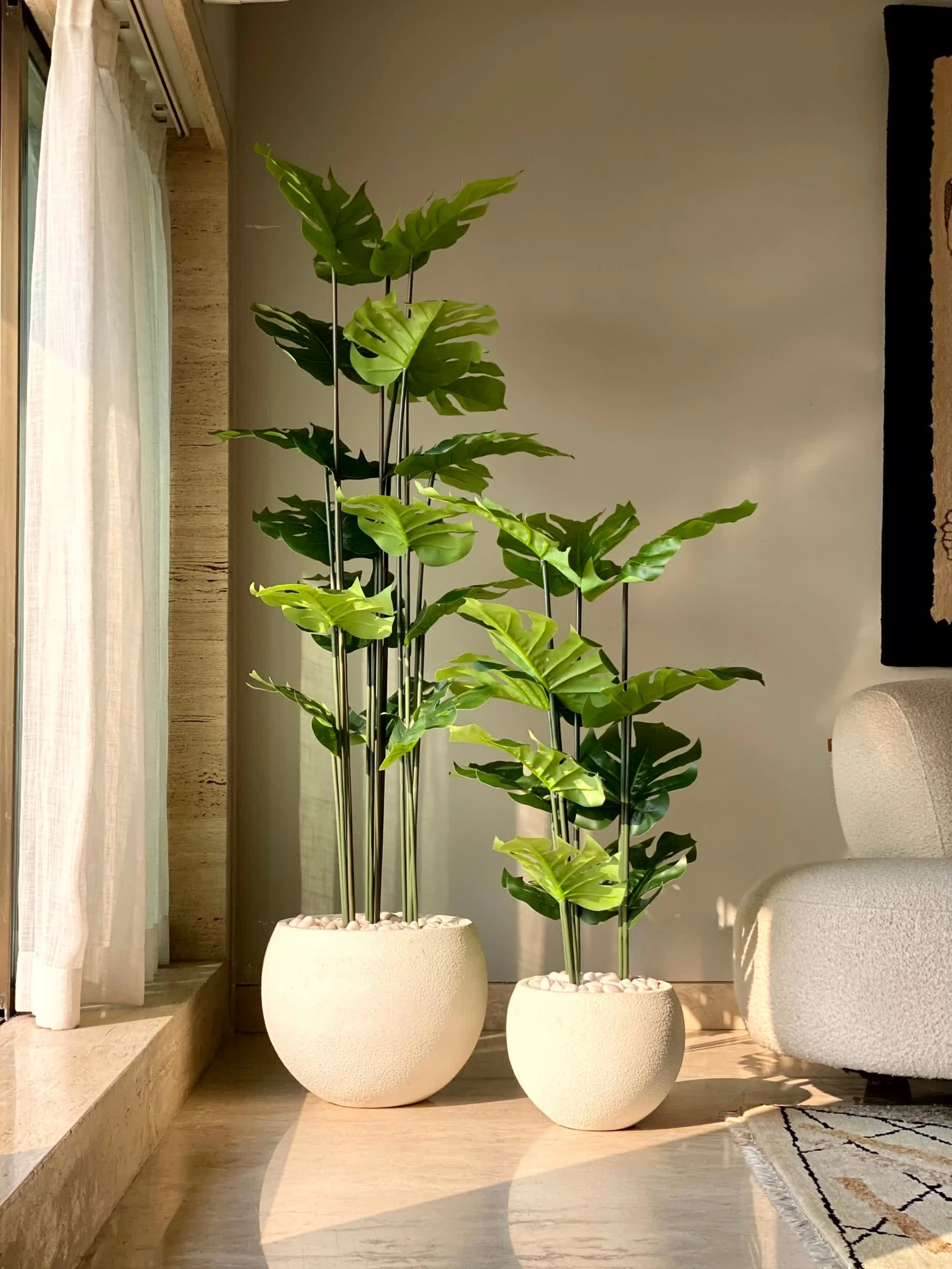 Artificial Lush Monstera Plant - 6 Feet - Image 12