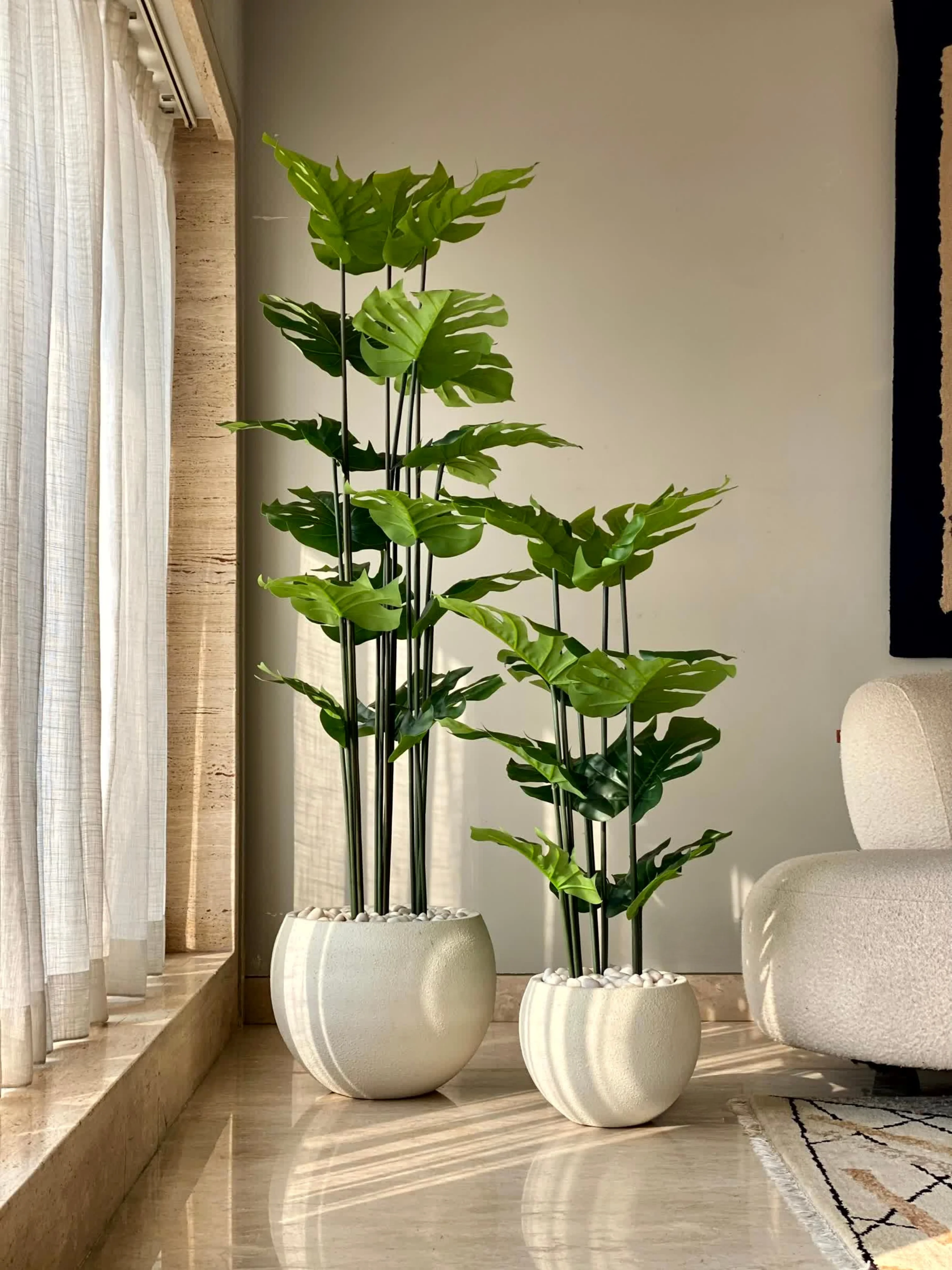 Artificial Lush Monstera Plant - 6 Feet - Image 3
