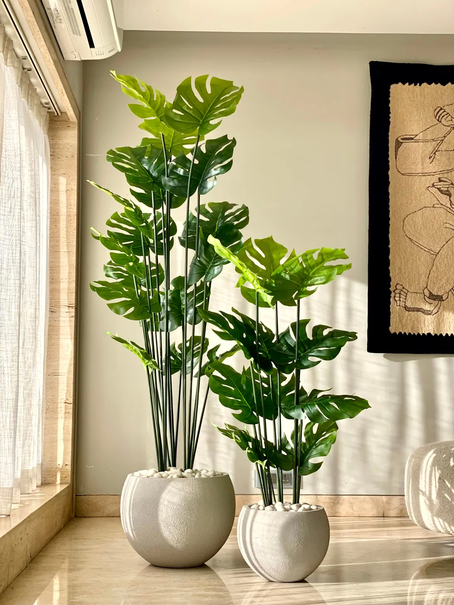 Artificial Lush Monstera Plant - 6 Feet - Image 10