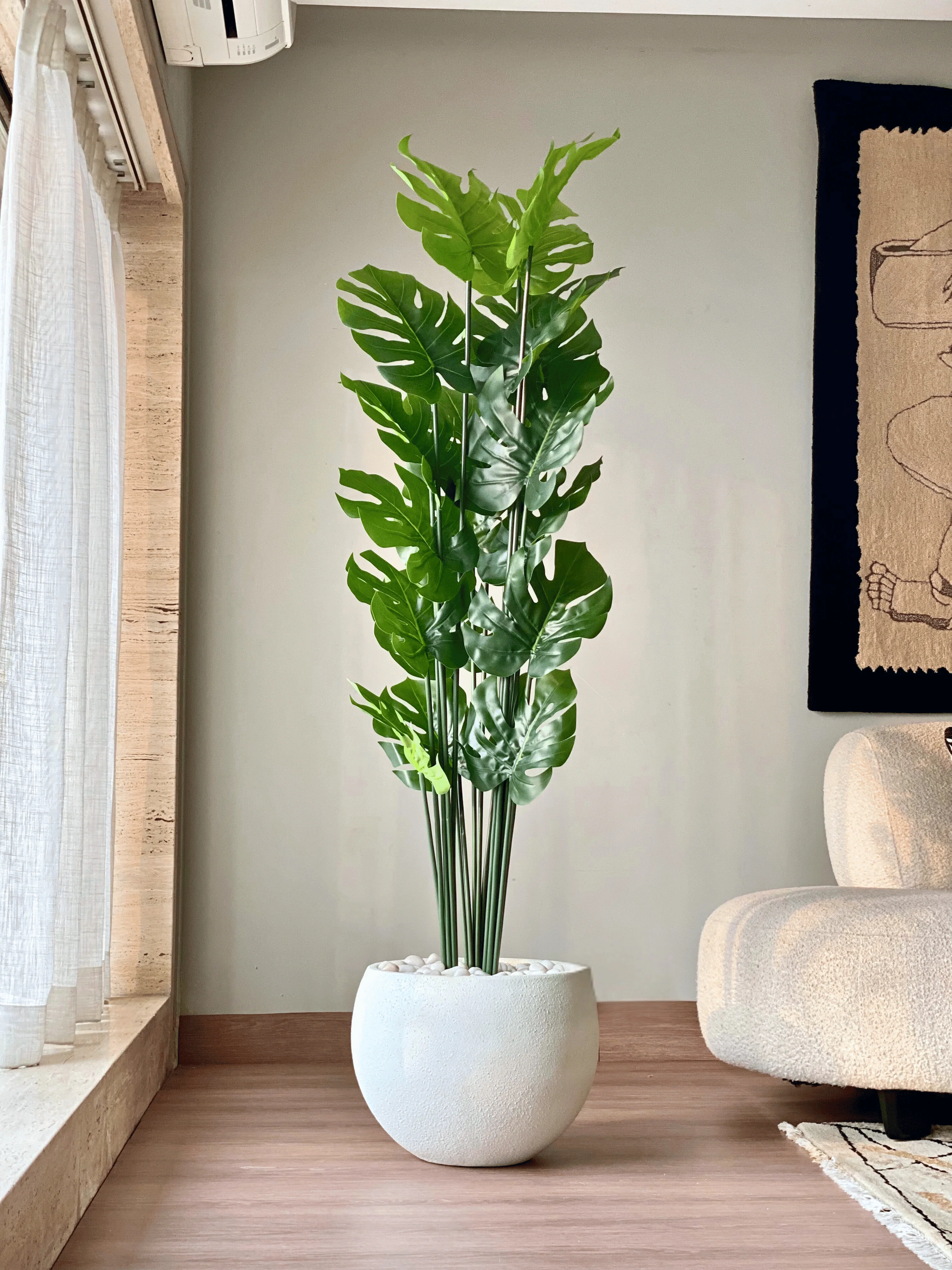 Artificial Lush Monstera Plant - 6 Feet - Image 6