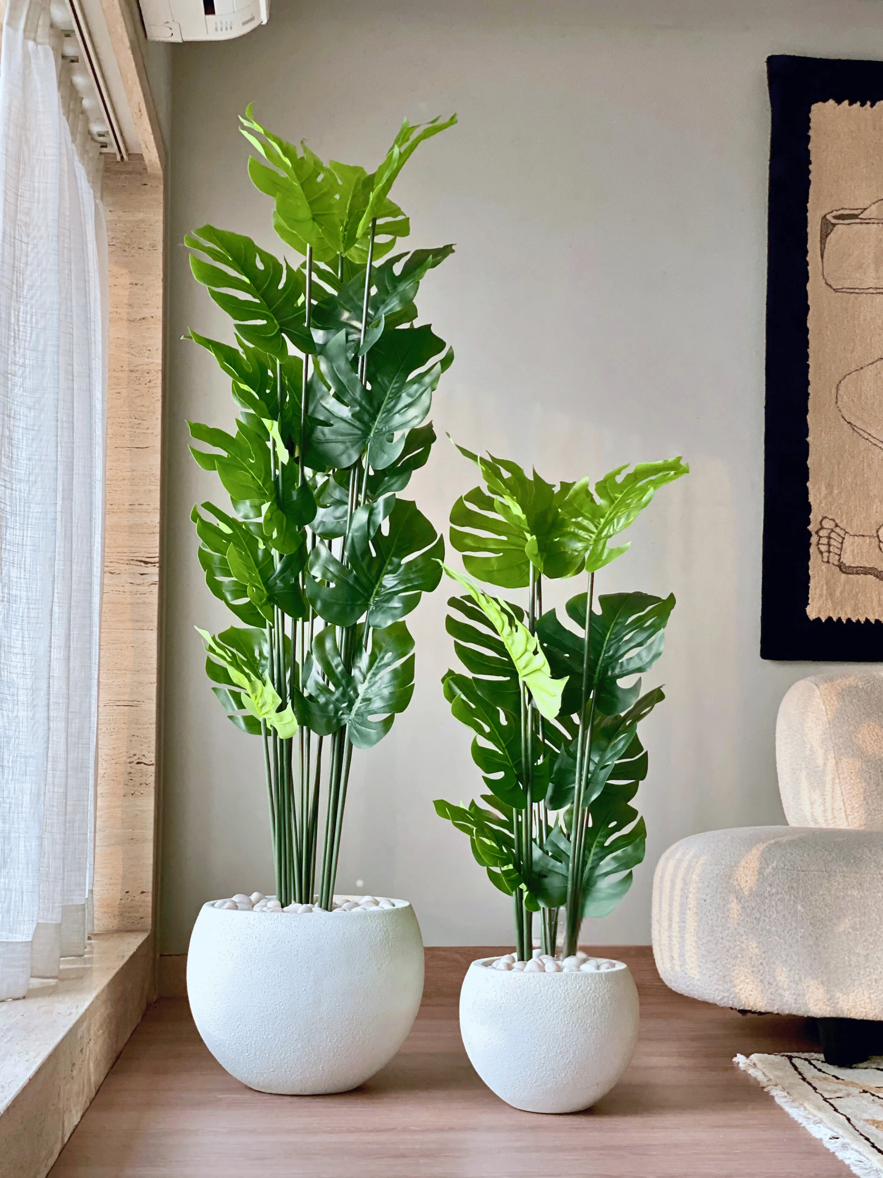Artificial Lush Monstera Plant - 6 Feet - Image 8