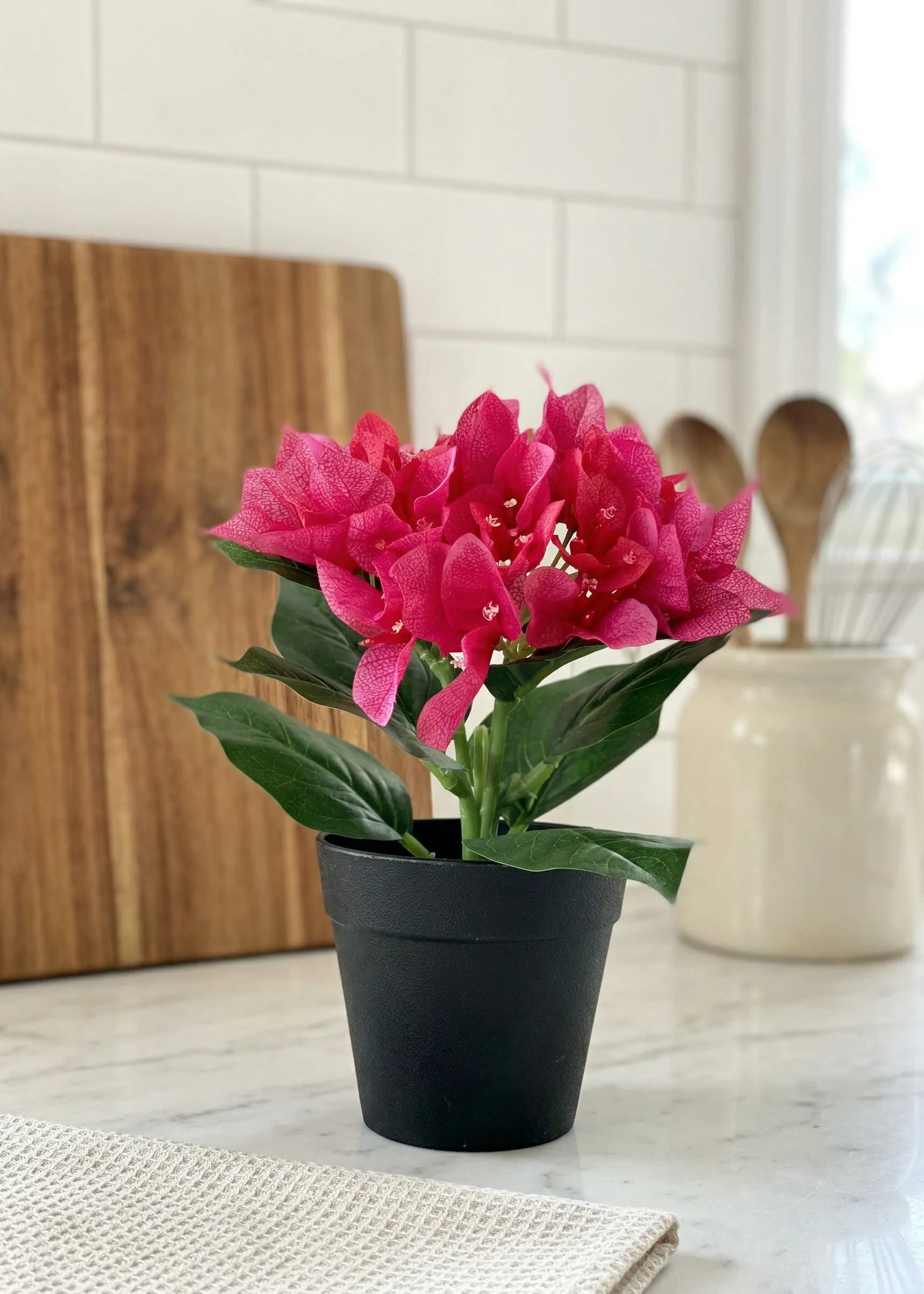 Artificial Pink Bougainvillea Plant - Image 5