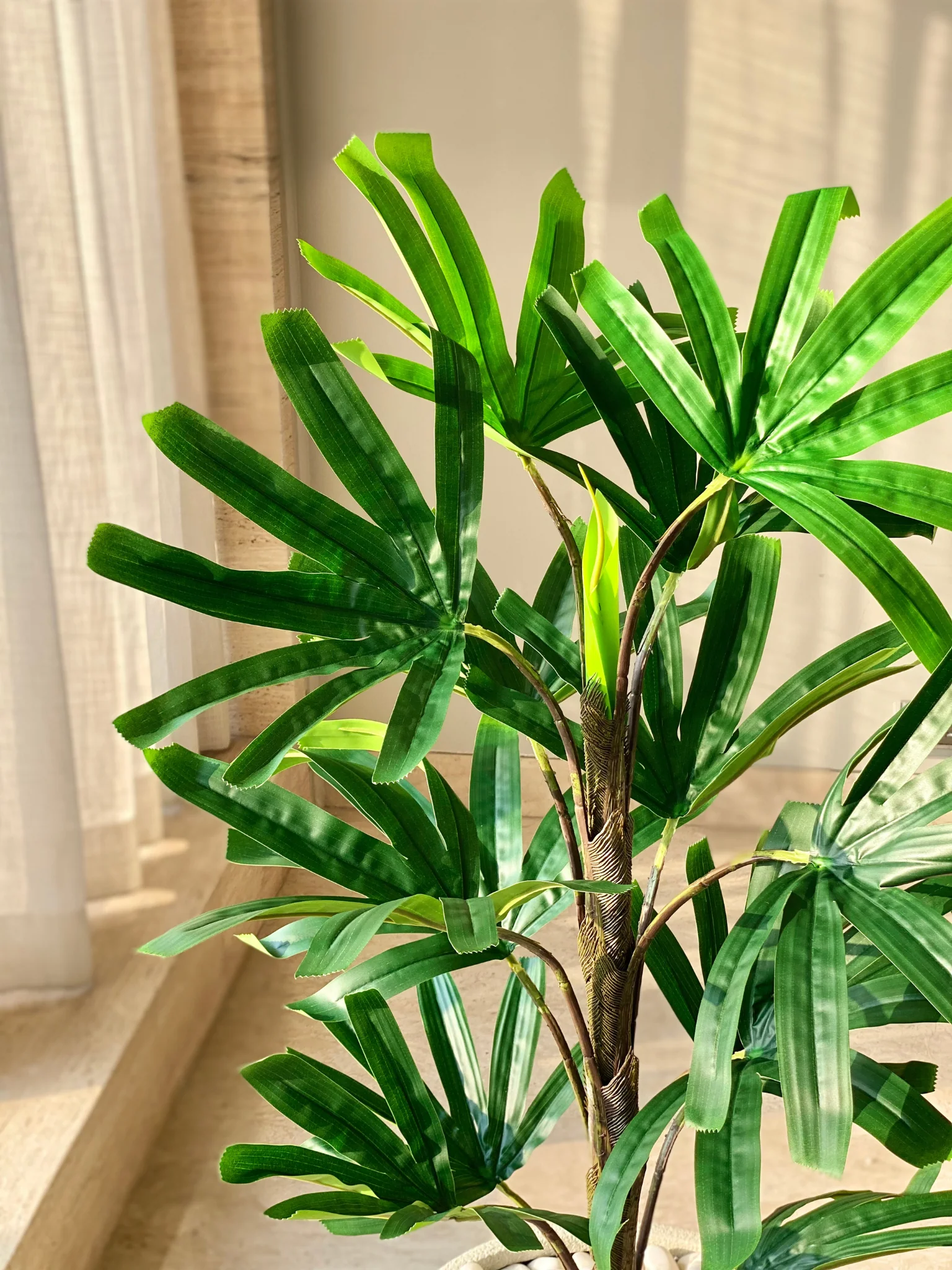 Artificial Rhapis Palm Plant - 4 Feet - Image 9
