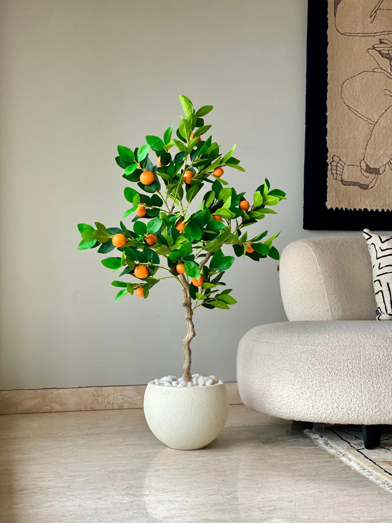Artificial Tropical Orange Plant - 4 Feet - Image 4