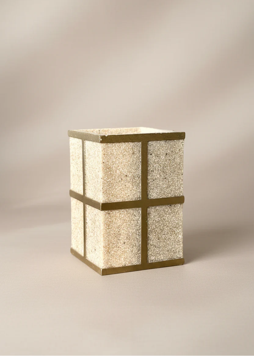 Axia Bathroom Tumbler - Beige - Image 3