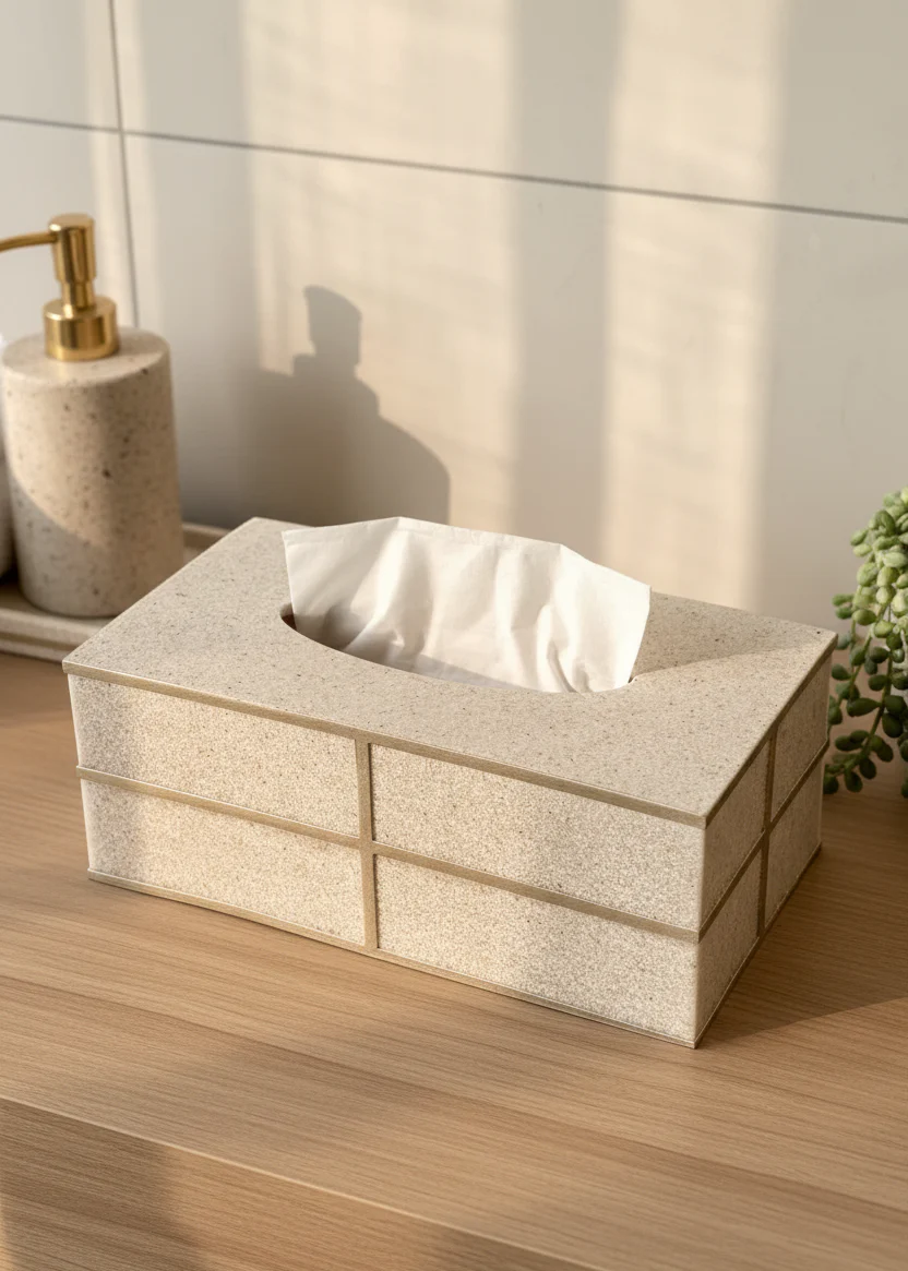Axia Tissue Box - Beige - Image 6
