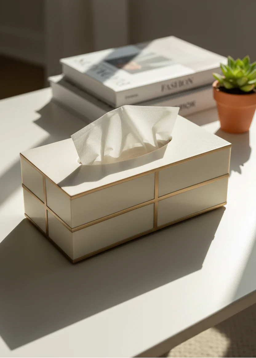 Axia Tissue Box - Ivory - Image 7