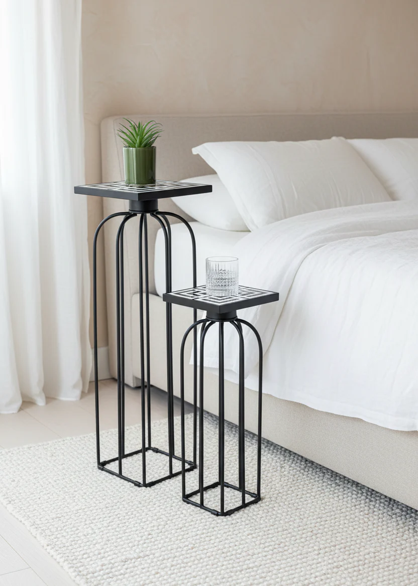Belgrade Square Tables - Set Of 2 - Image 7
