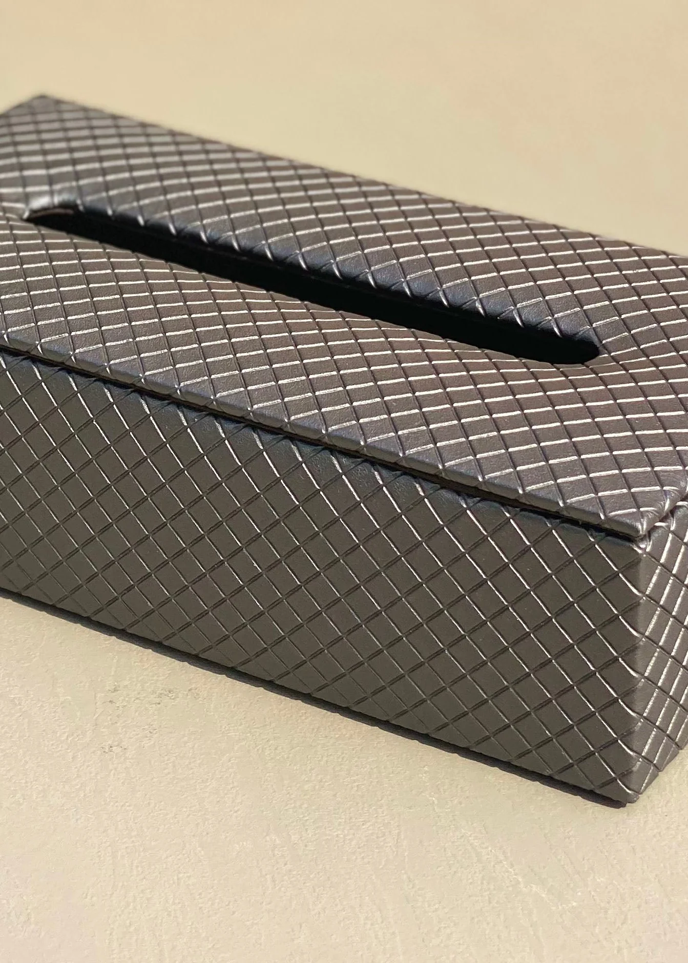 Braided Grey Tissue Box - Image 7