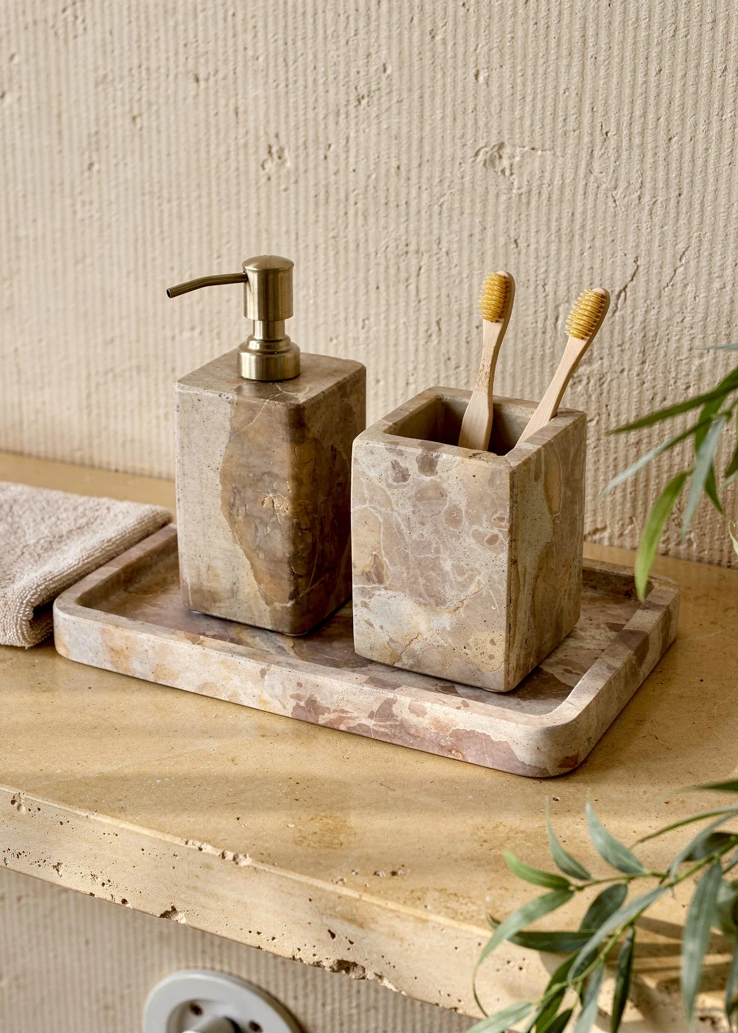 Caldera Marble Bath Set - (Set of 3) - Image 5