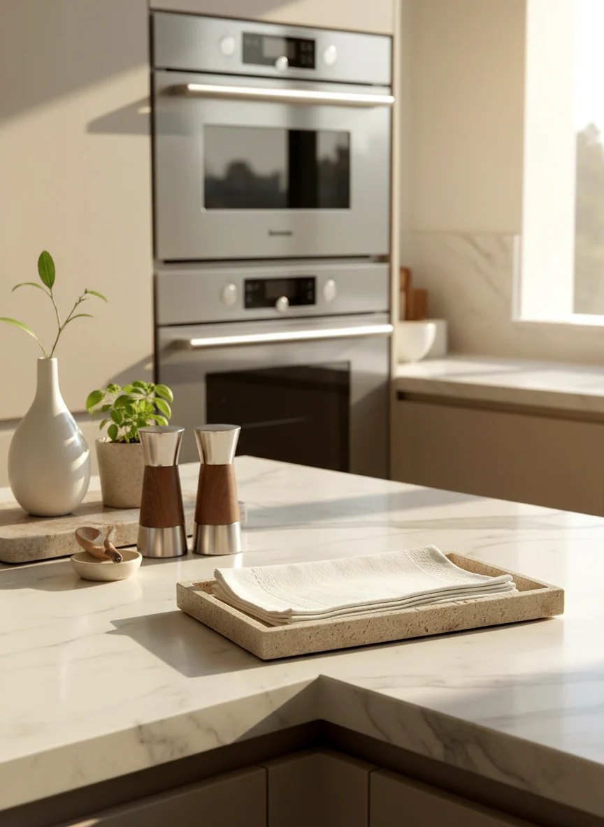 Carrara Napkin Tray - Beige - Image 9