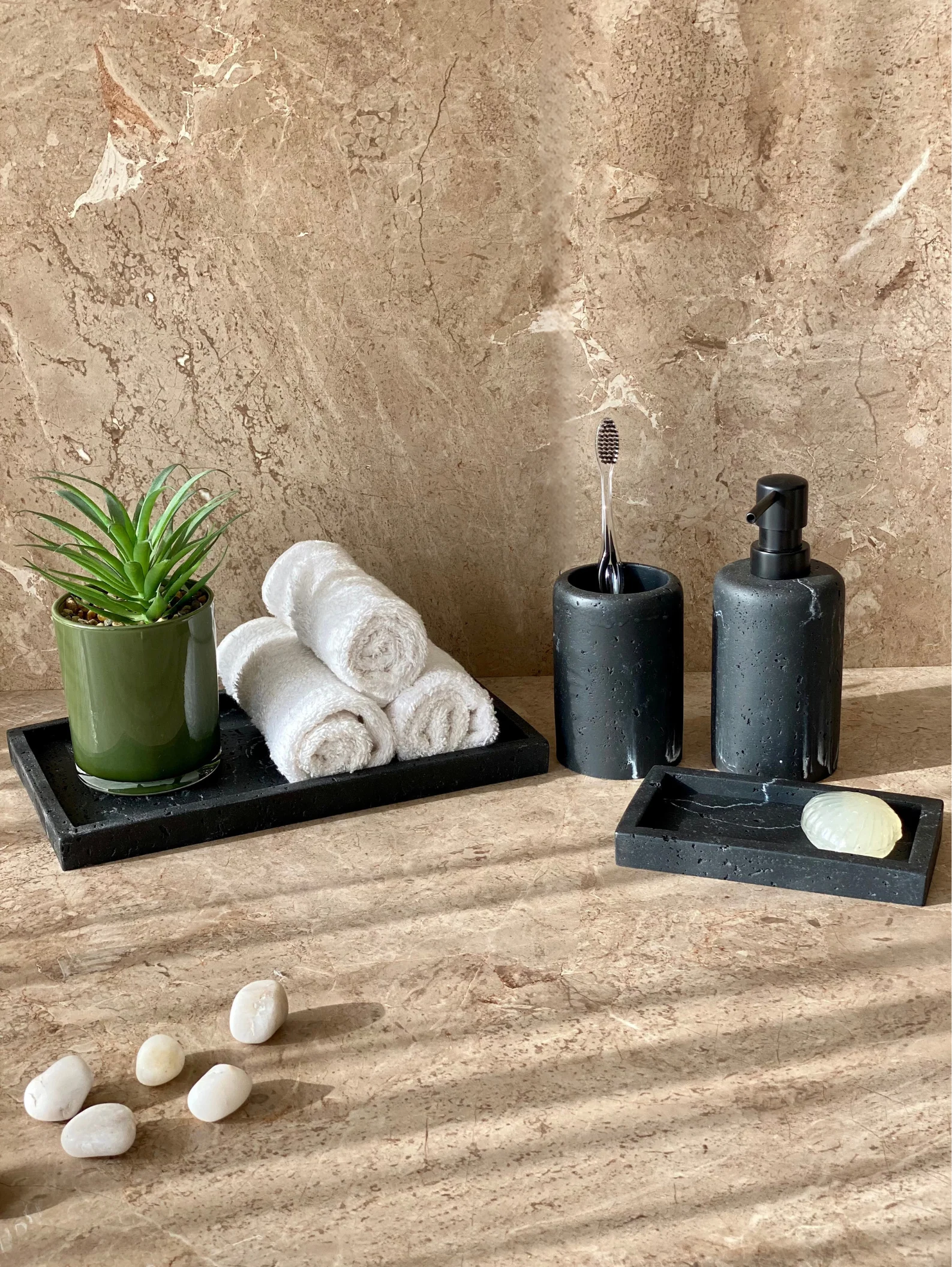 Carrara Napkin Tray - Black - Image 7