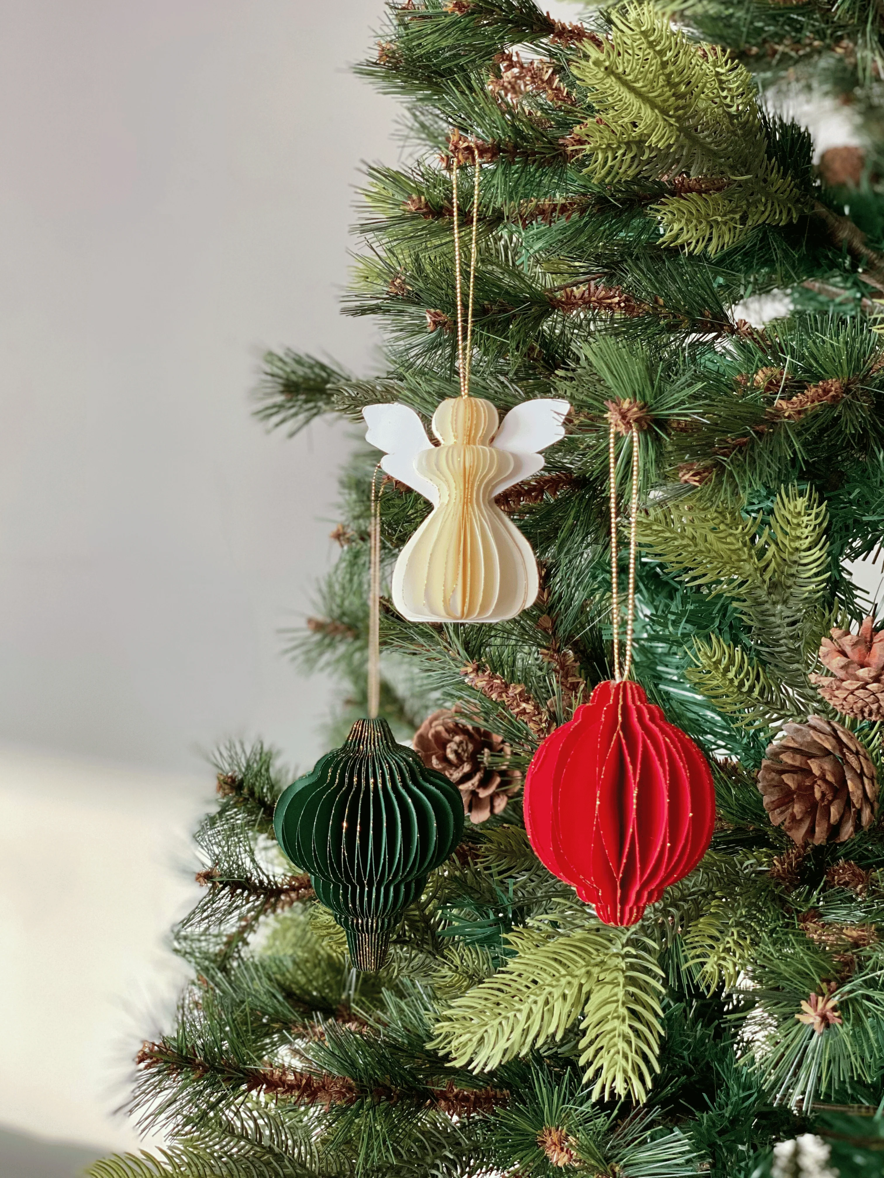 Christmas Paper Noel Ornaments (Set of 3) - Image 4