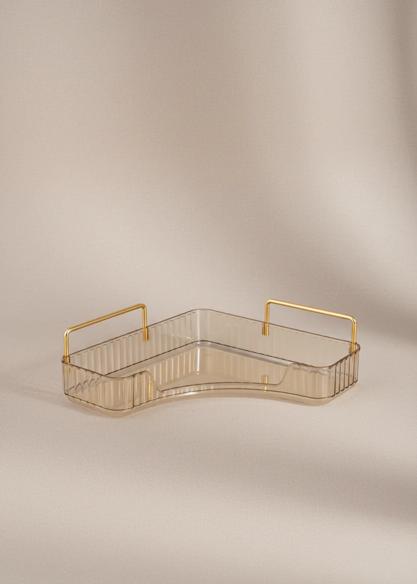 Corner Cosmetic Storage Rack - Amber - Image 3