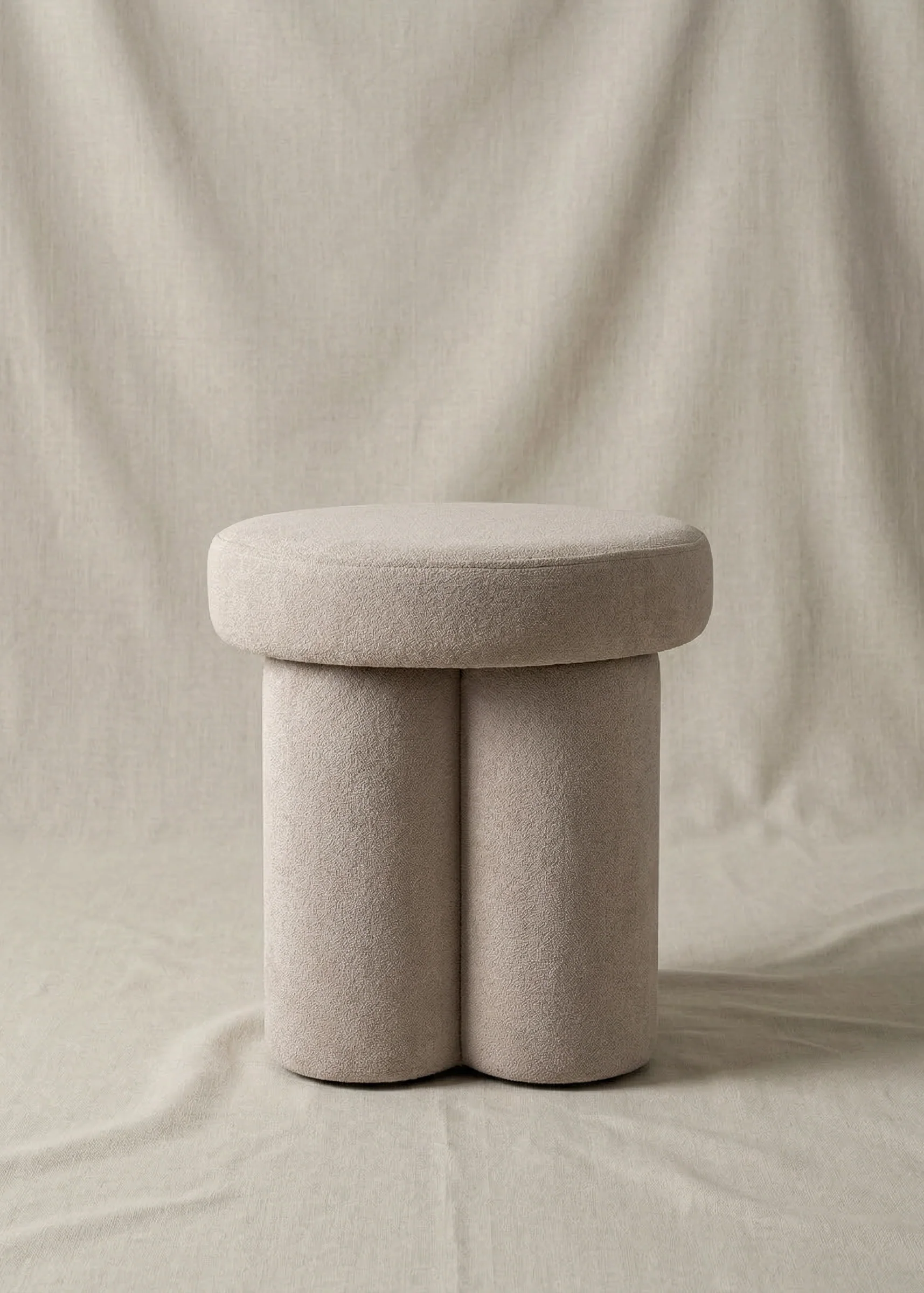 Derby Pouffe - Beige - Image 3