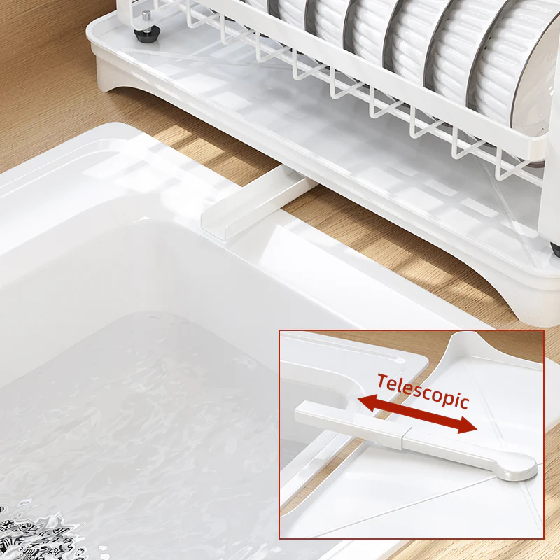 Dish Rack Two Layer - White - Image 6