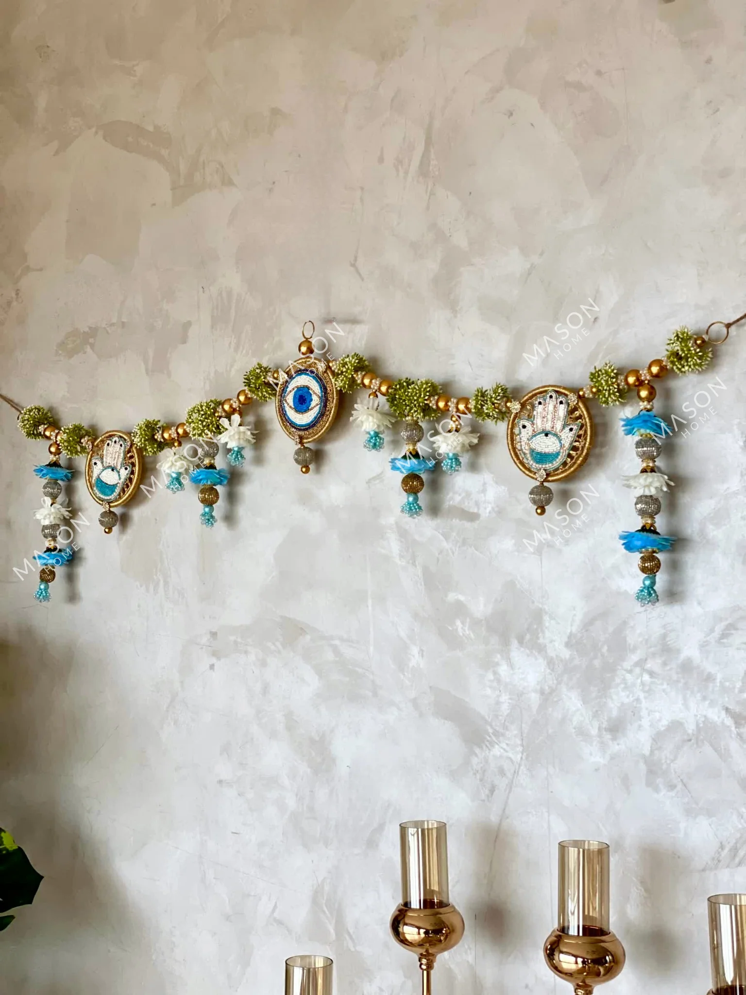 Festive Hamsa and Evil Eye Toran - Image 4
