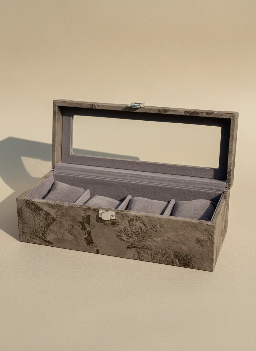 Indo Mocha Watch Box - 4 Slots - Image 3