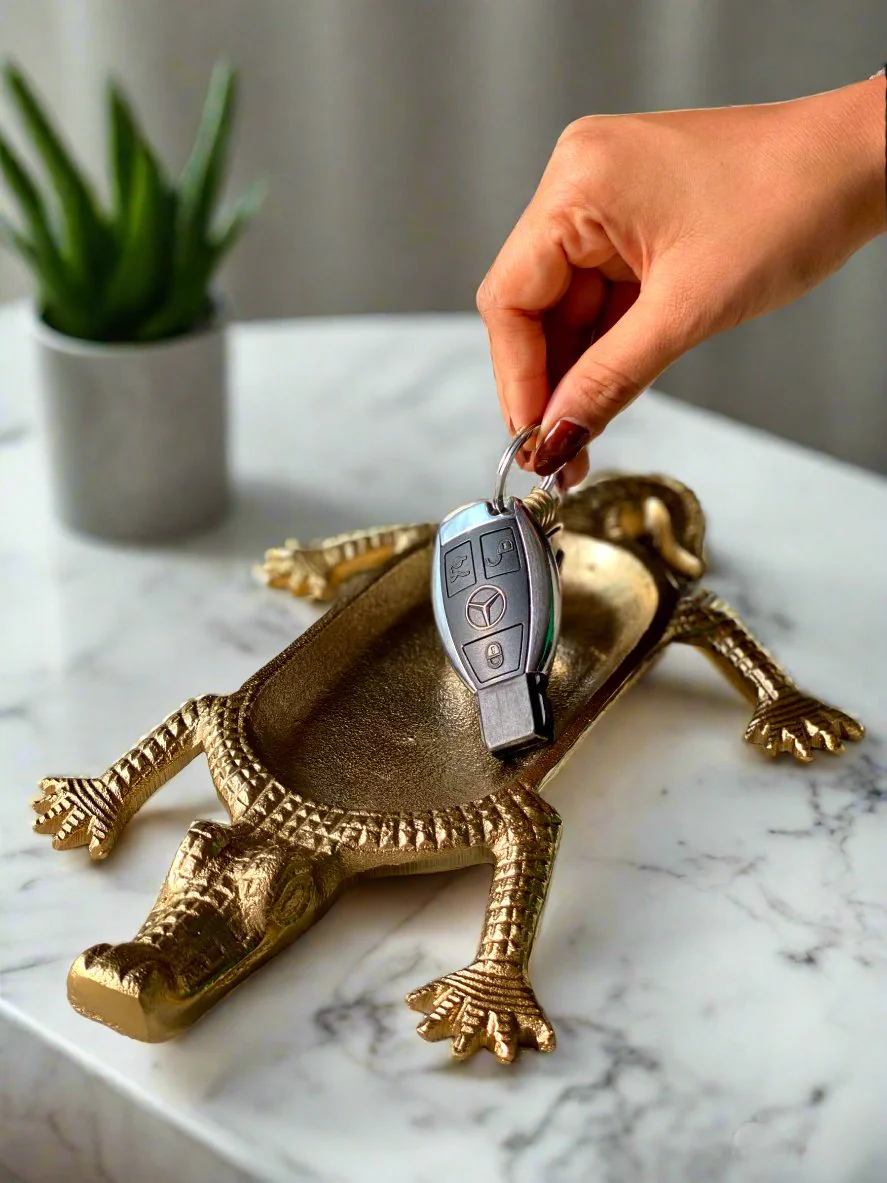 Luxe Crocodile Trinket Tray - Image 3
