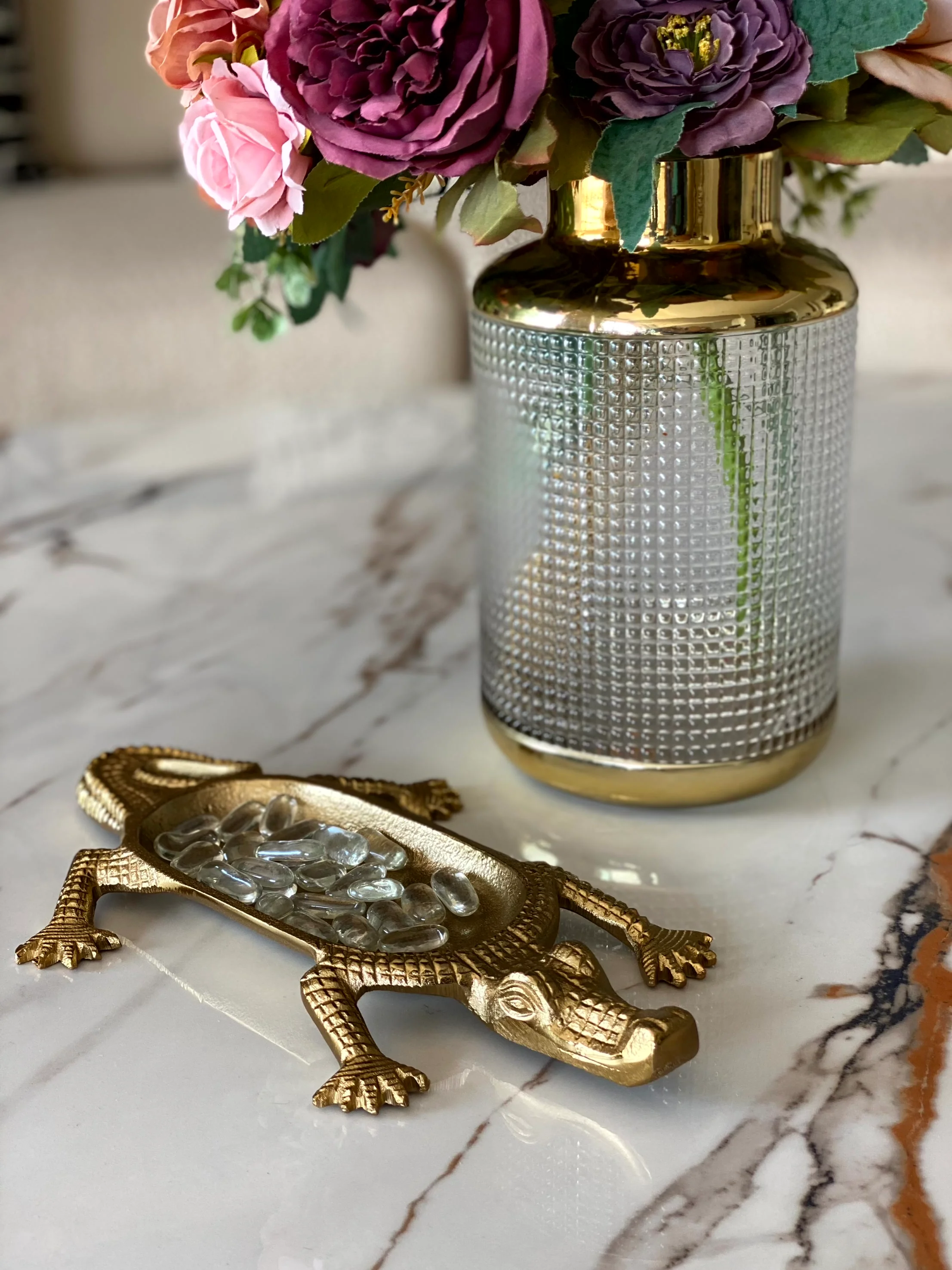 Luxe Crocodile Trinket Tray - Image 4