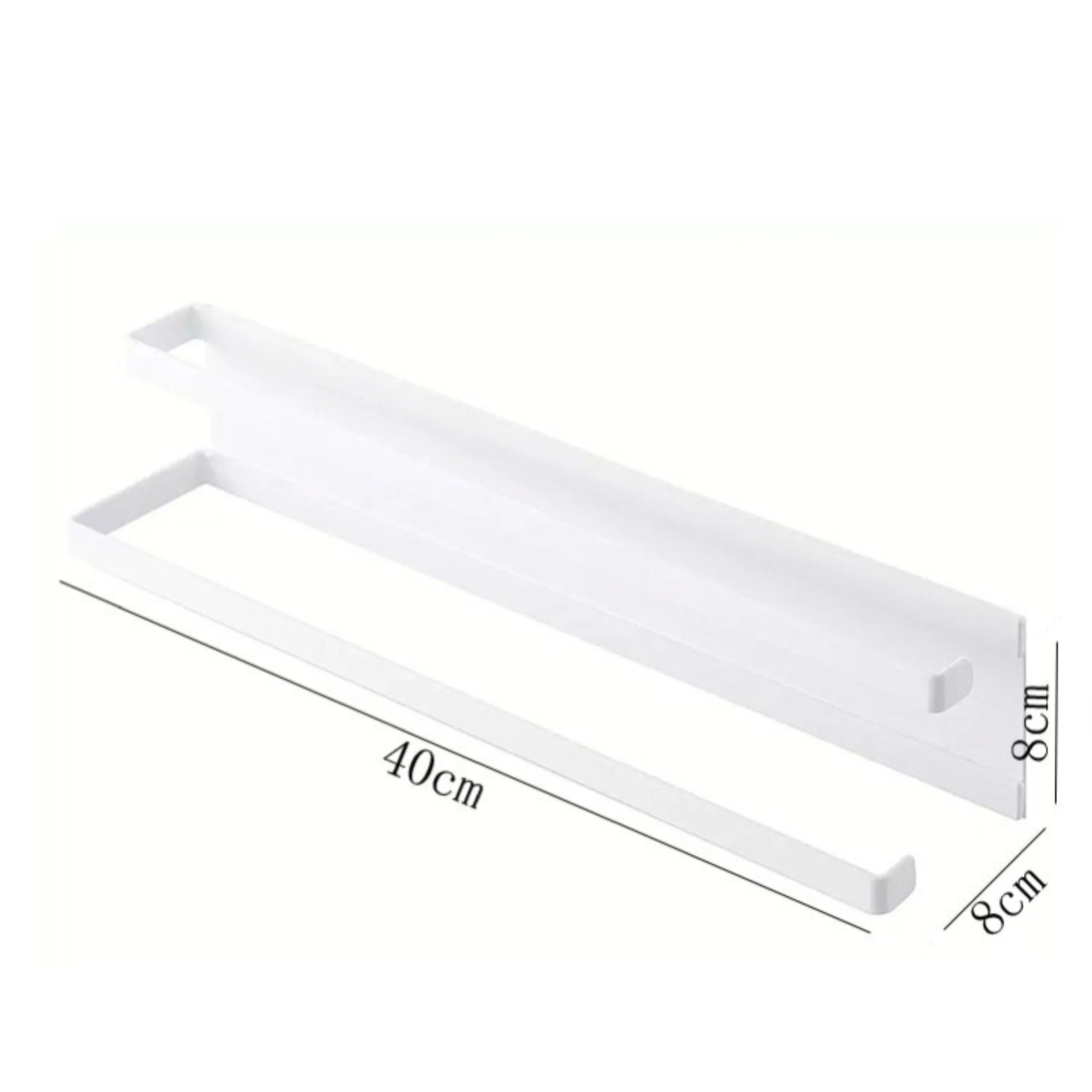 Magnetic Double Tissue + Towel Holder (Black) - Image 4