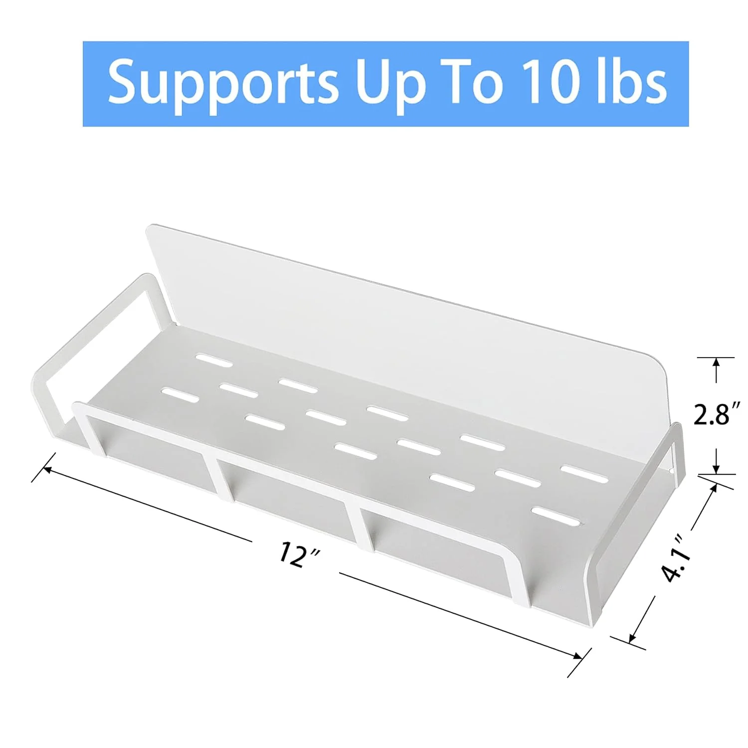 Magnetic Storage Shelf With Hooks - Image 5