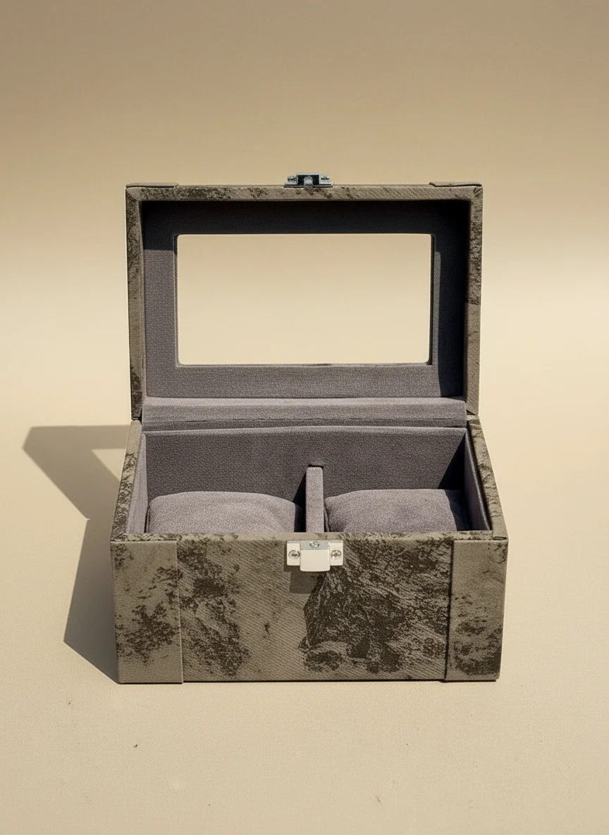 Indo Mocha Watch Box - 2 Slots - Image 3