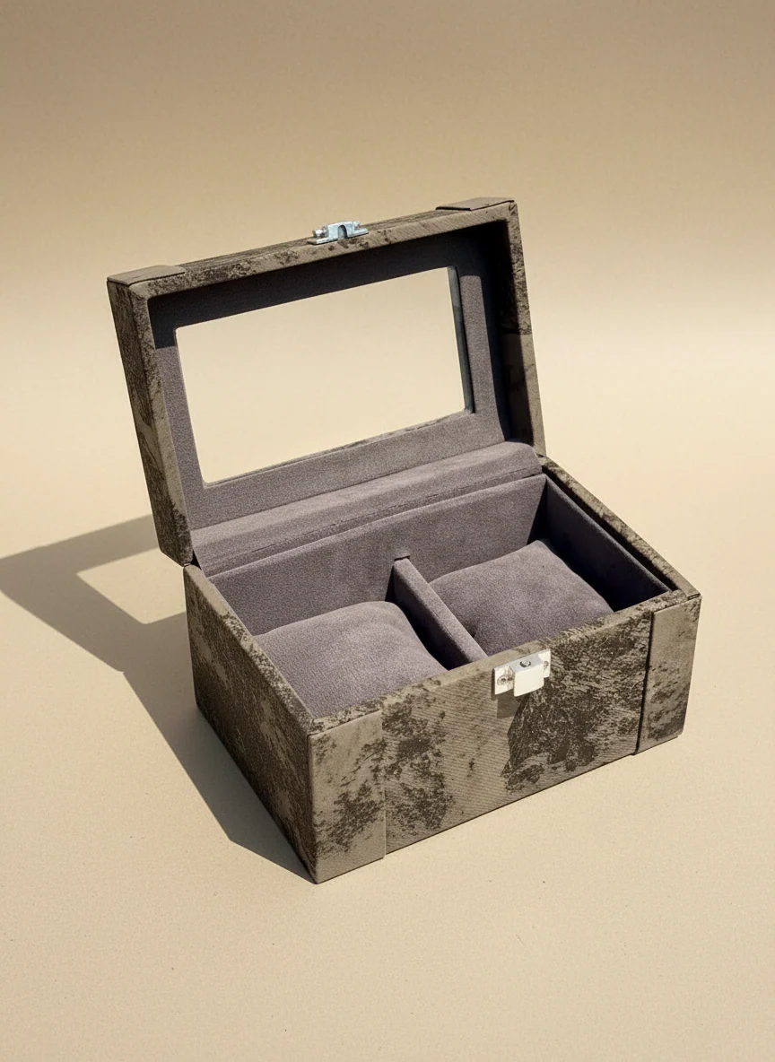 Indo Mocha Watch Box - 2 Slots - Image 4