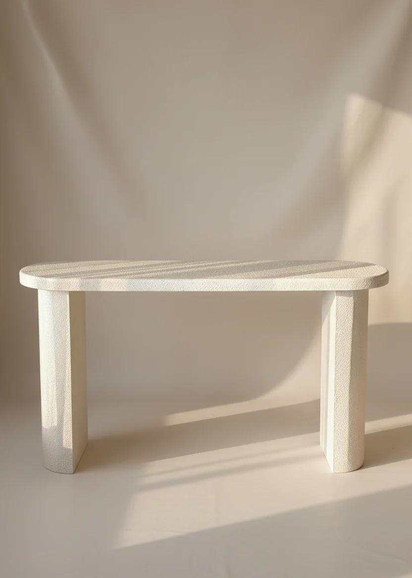 Moon Console Table - Ivory - Image 3