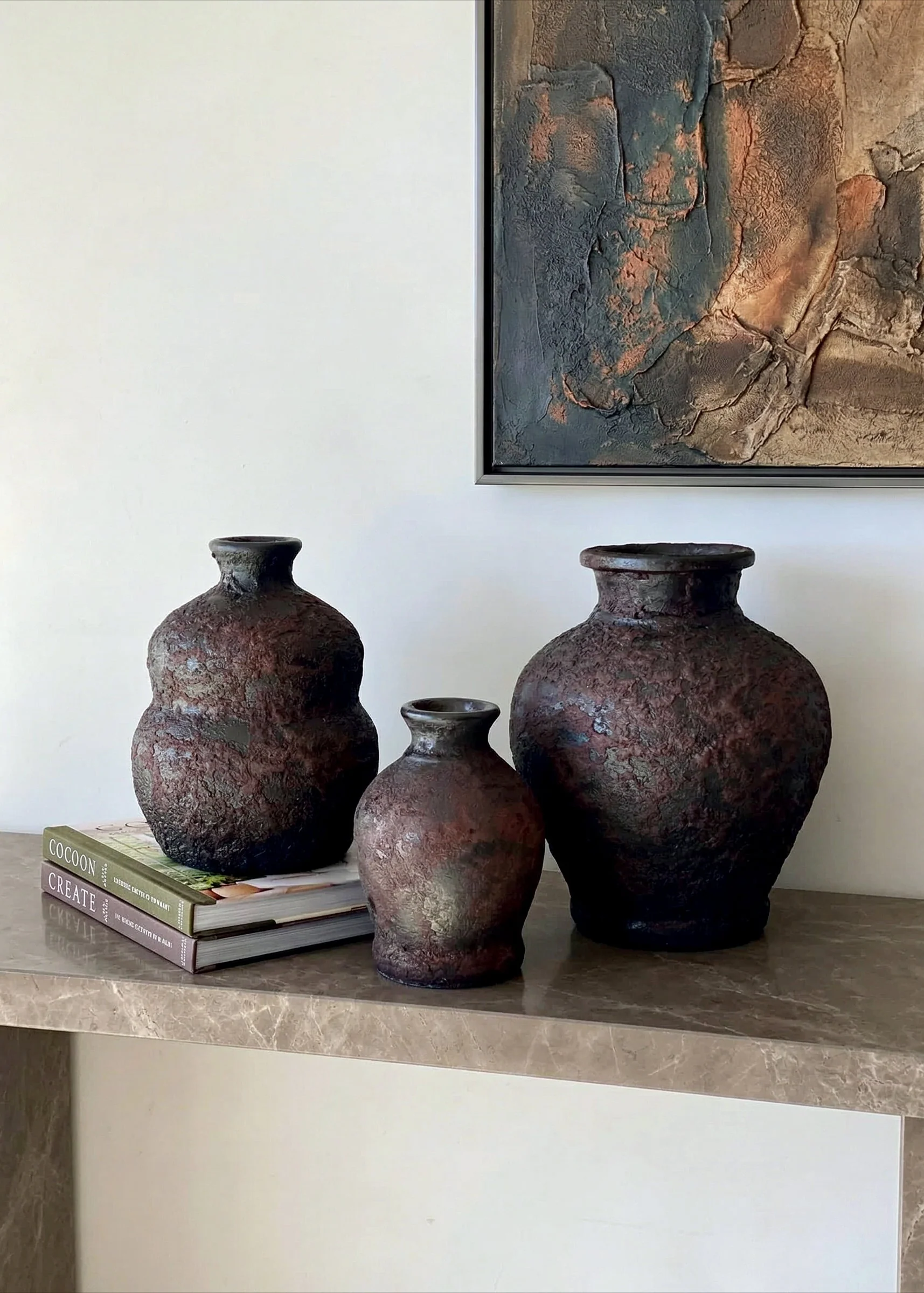 Mudstone Rustic Terracotta Vase - Small - Image 2