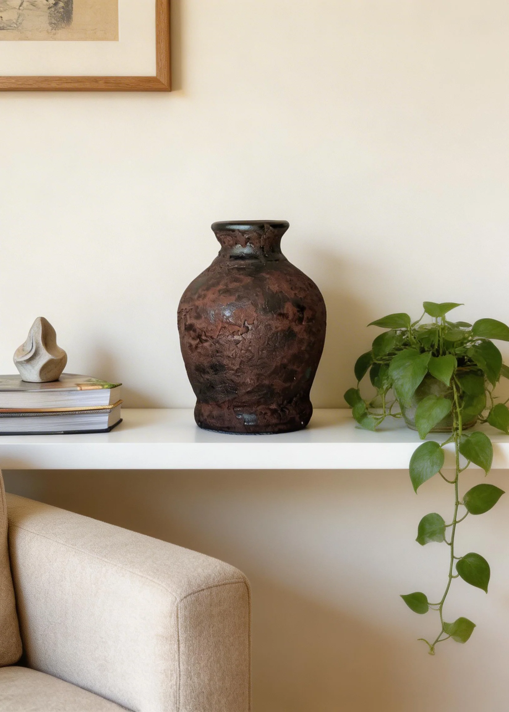 Mudstone Rustic Terracotta Vase - Small - Image 5