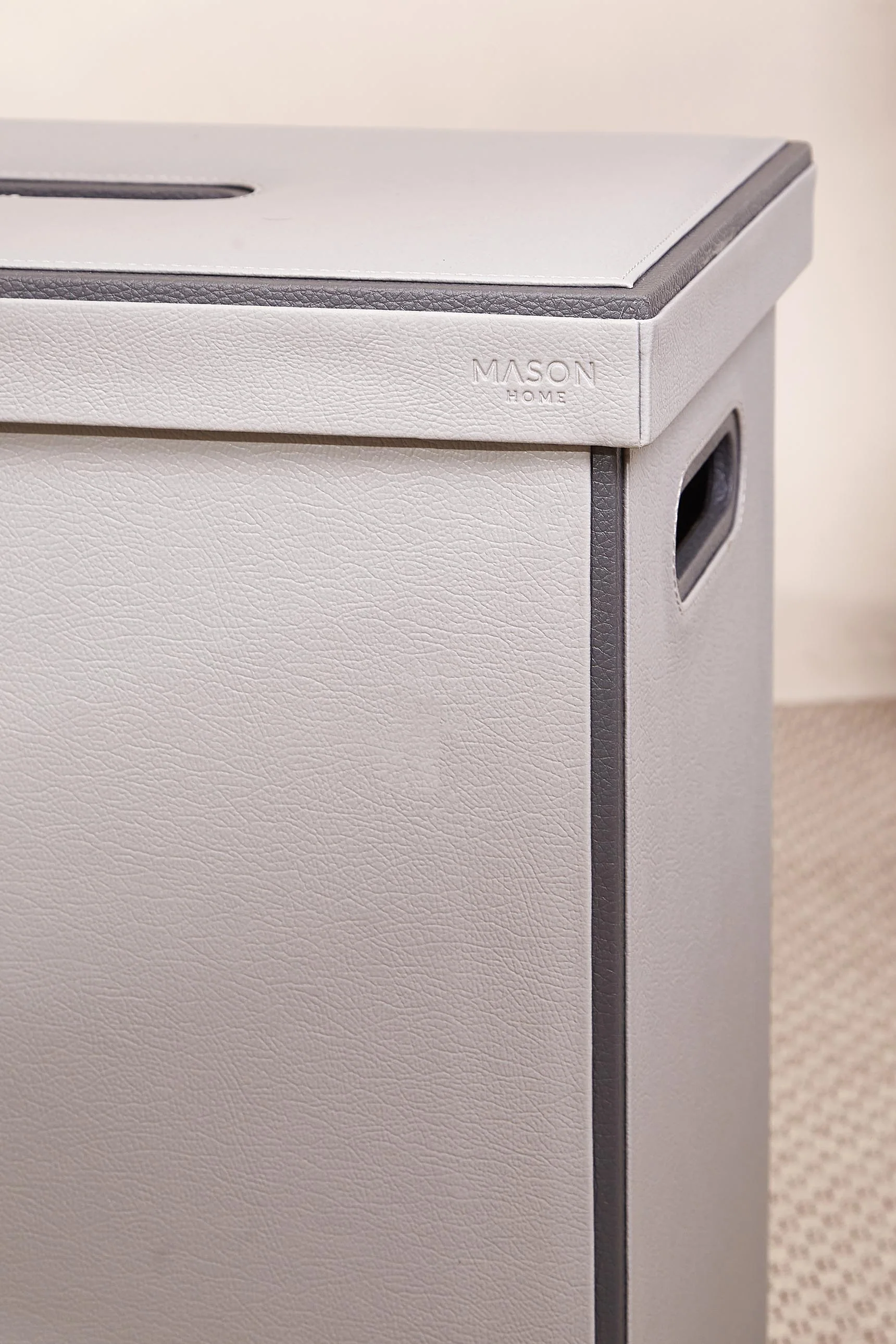 Naples Grey Laundry Basket - Image 4