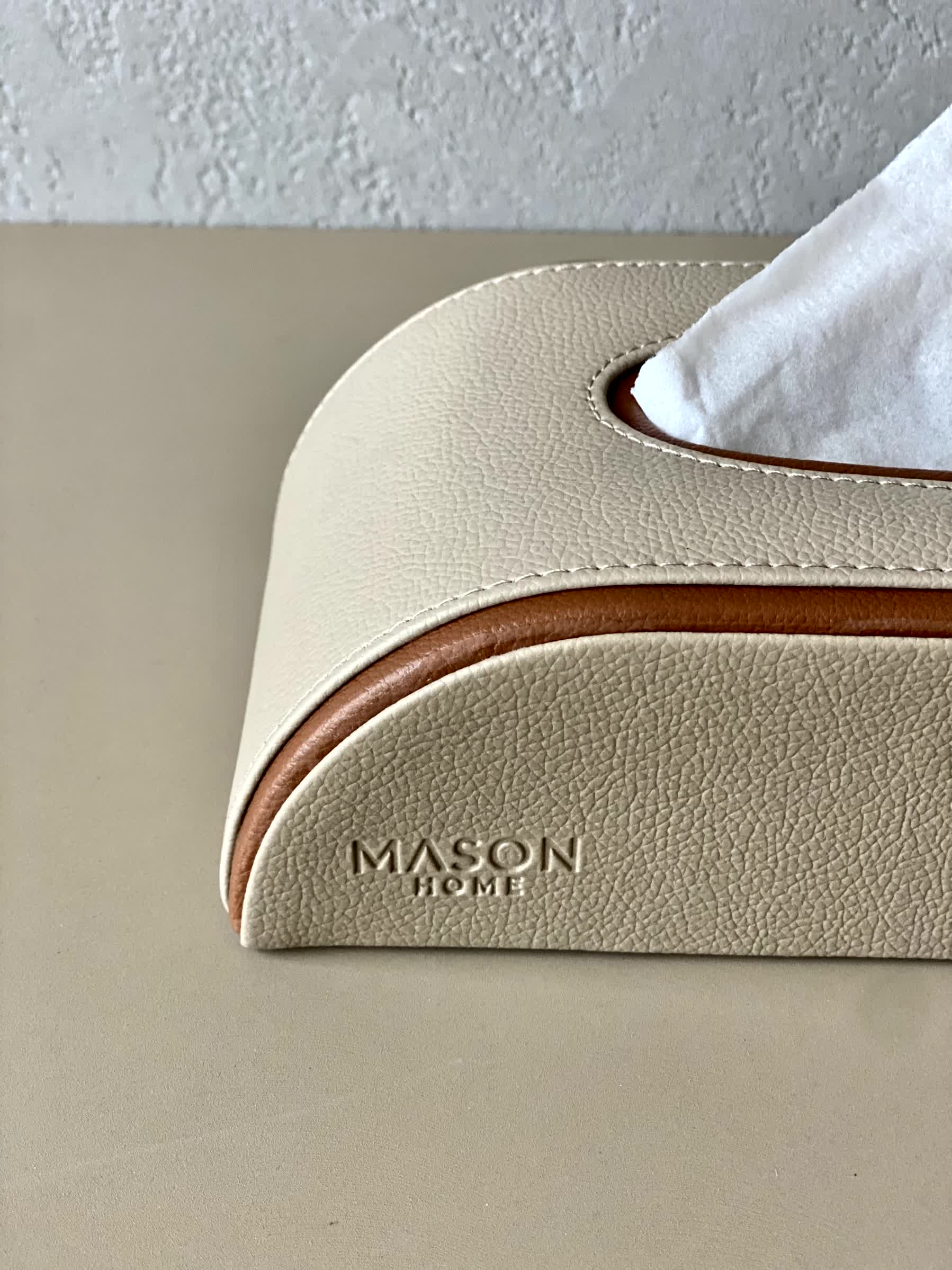 Naples Taupe Car Tissue Box - Image 5