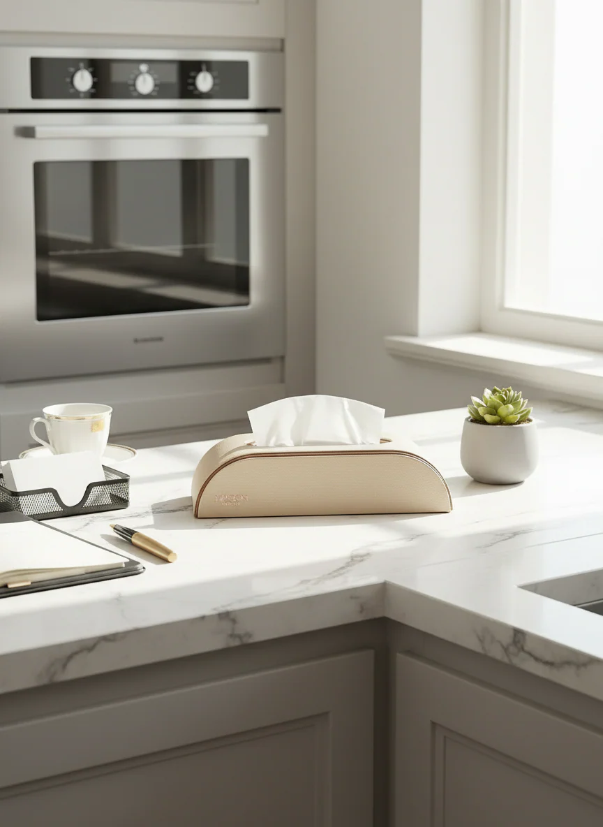 Naples Taupe Car Tissue Box - Image 8
