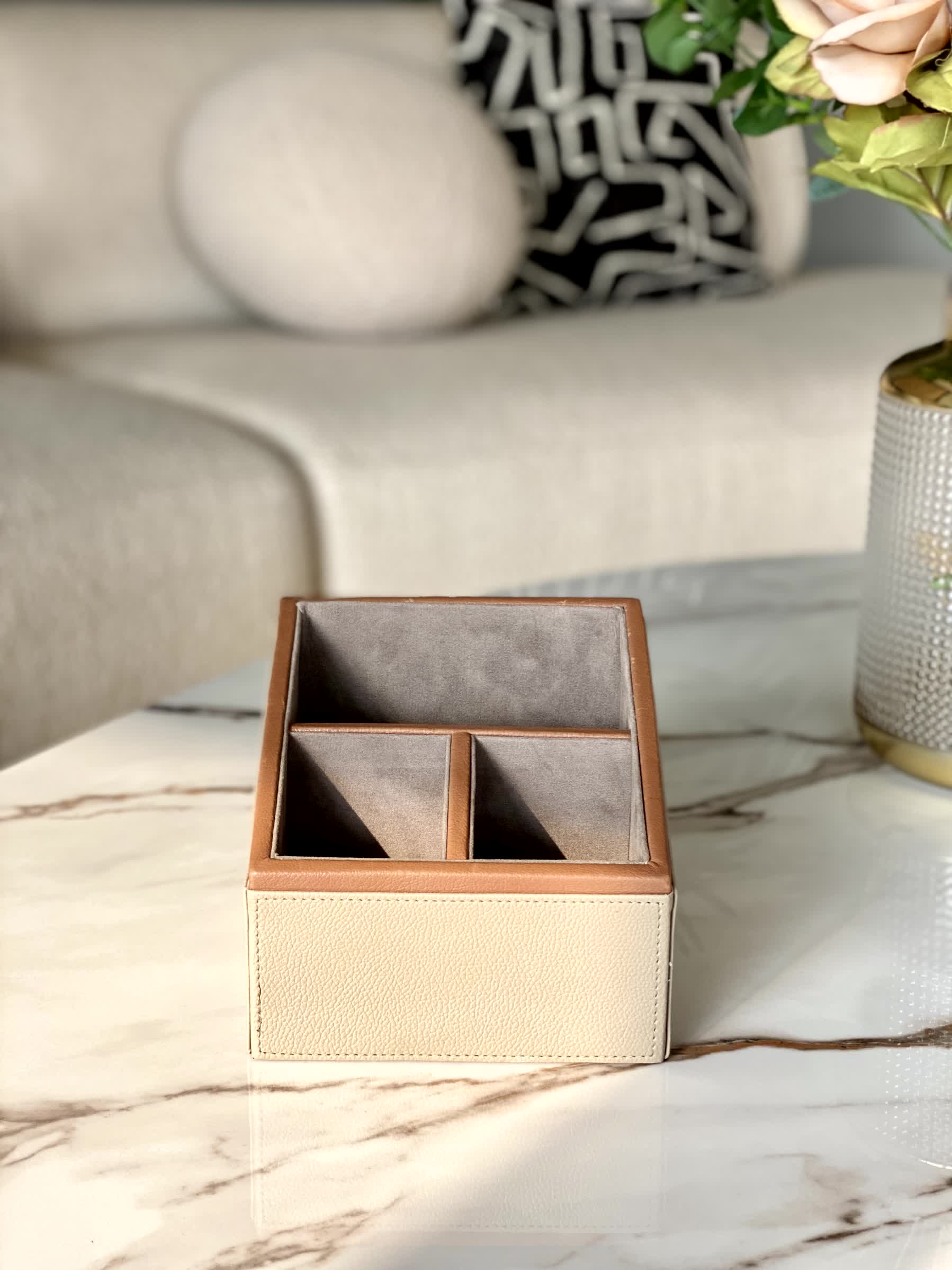 Naples Taupe Remote Holder - 3 Slot - Image 3