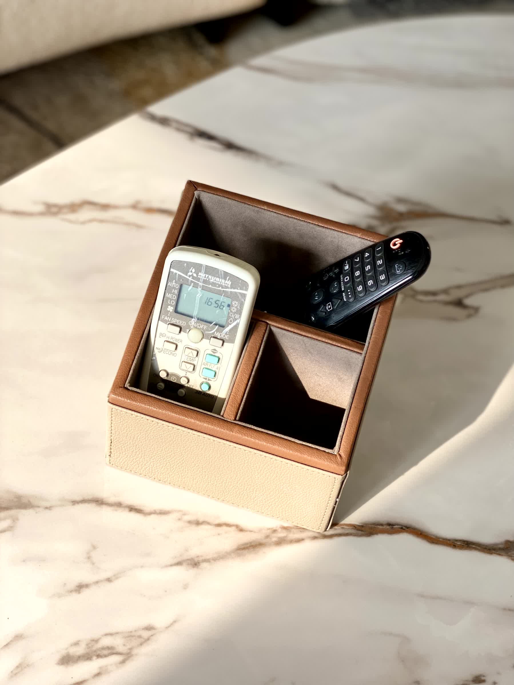 Naples Taupe Remote Holder - 3 Slot - Image 4