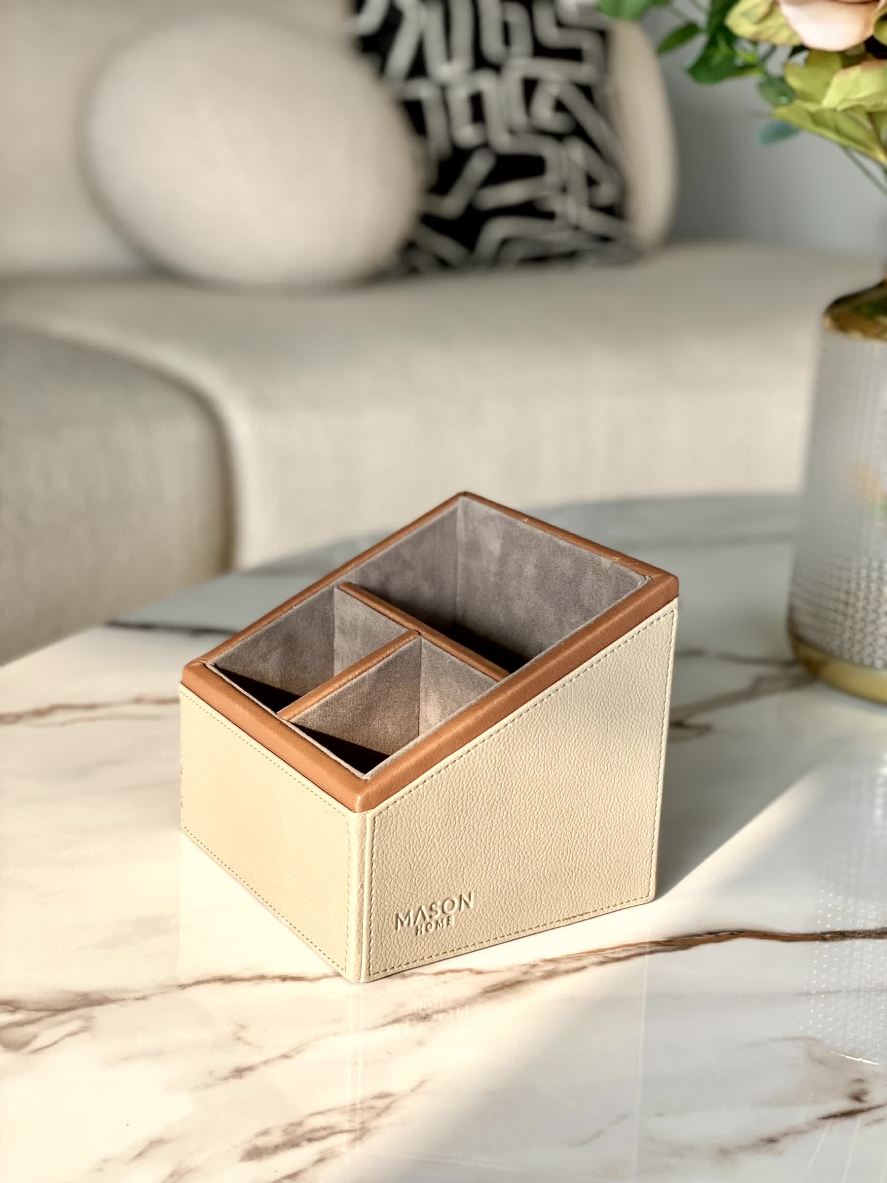 Naples Taupe Remote Holder - 3 Slot - Image 5