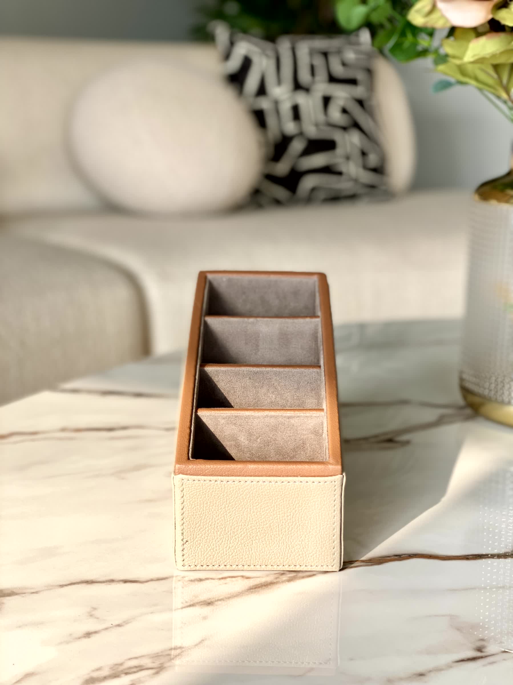 Naples Taupe Remote Holder - 4 Slot - Image 3