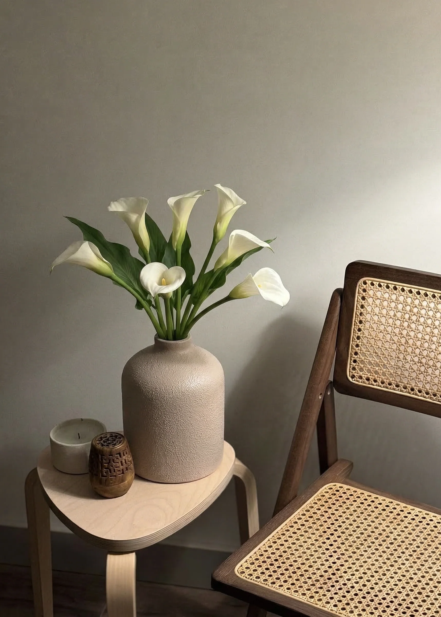 Nori Bloom Vase - Beige - Image 2
