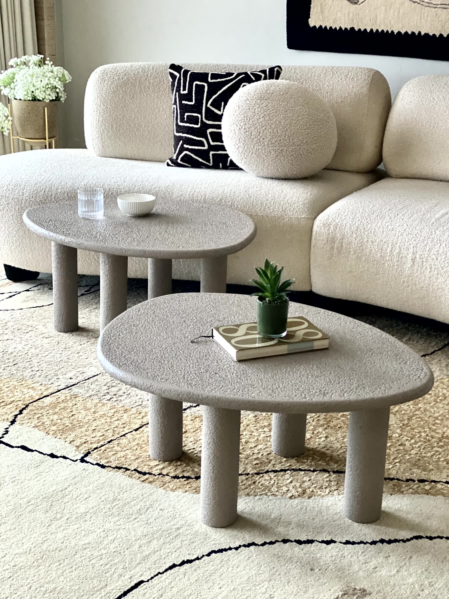 Odessa Nesting Tables - Grey (Set of 2) - Image 5