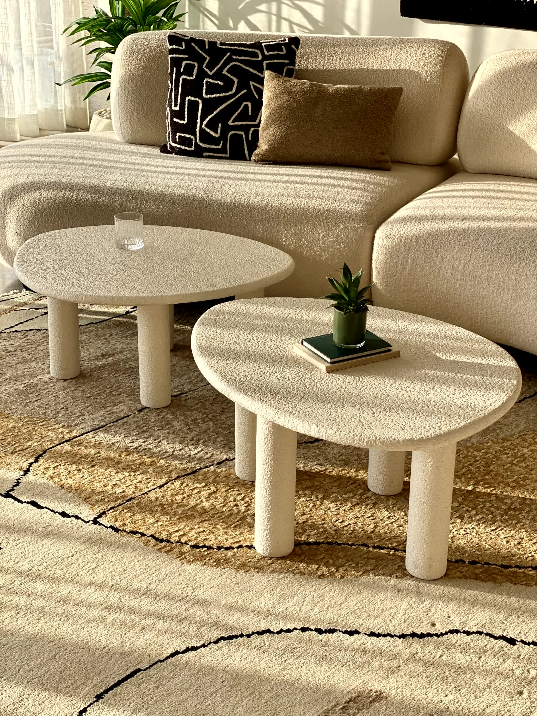 Odessa Nesting Tables - Ivory (Set of 2) - Image 5