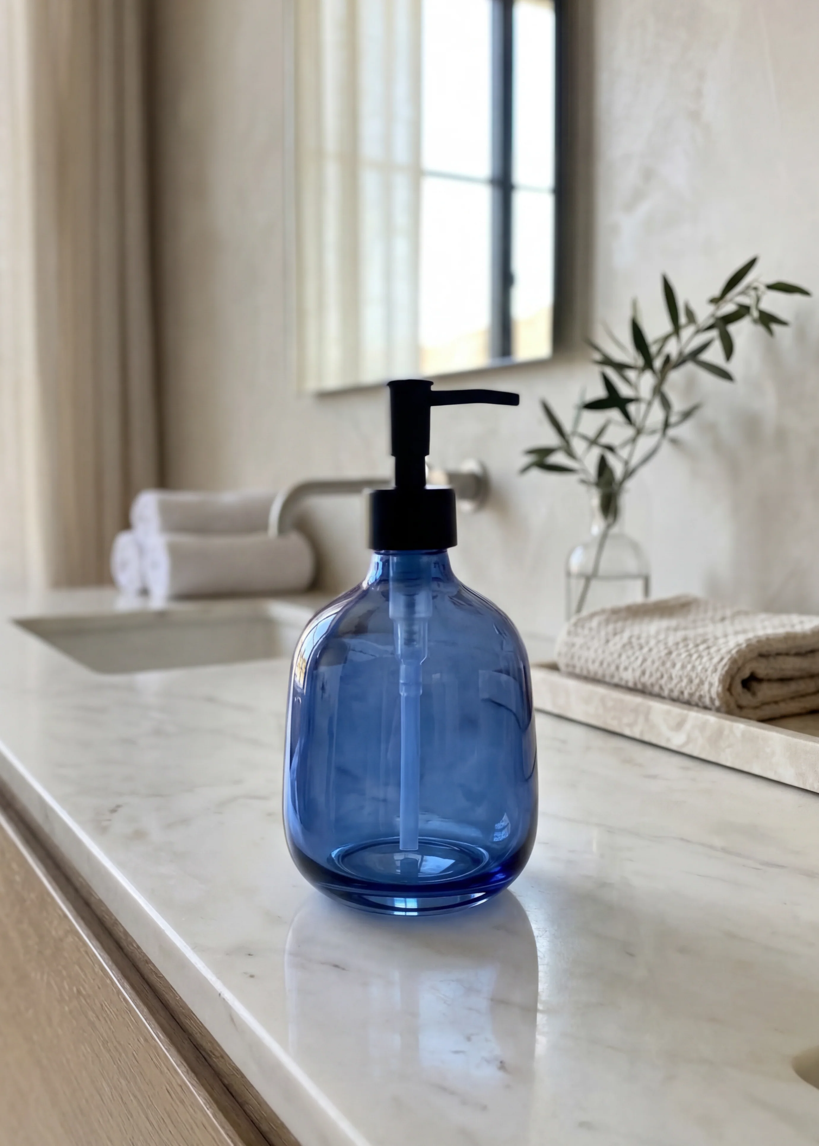 Radiant Bathroom Dispenser - Indigo Blue - Image 4