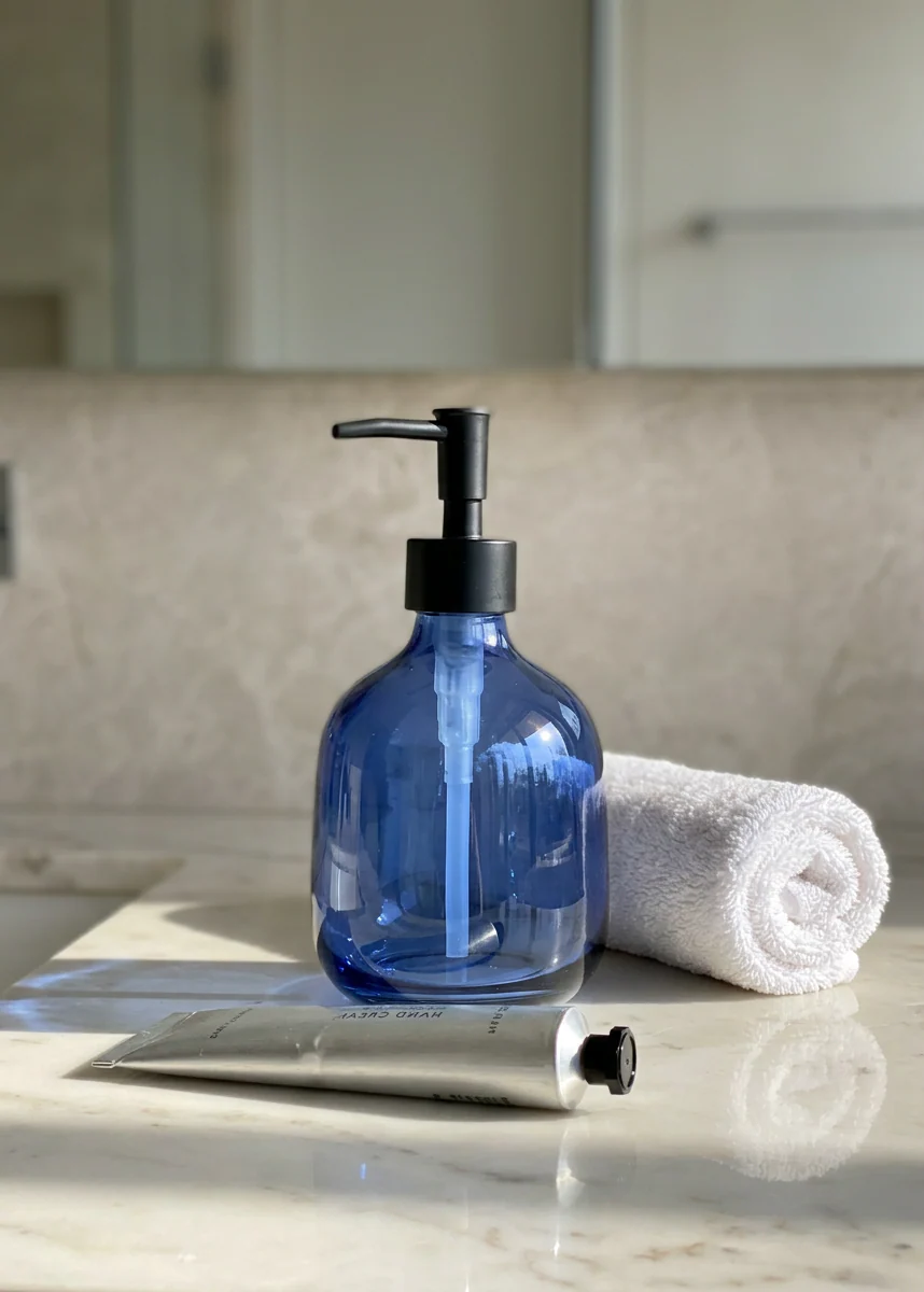 Radiant Bathroom Dispenser - Indigo Blue - Image 6