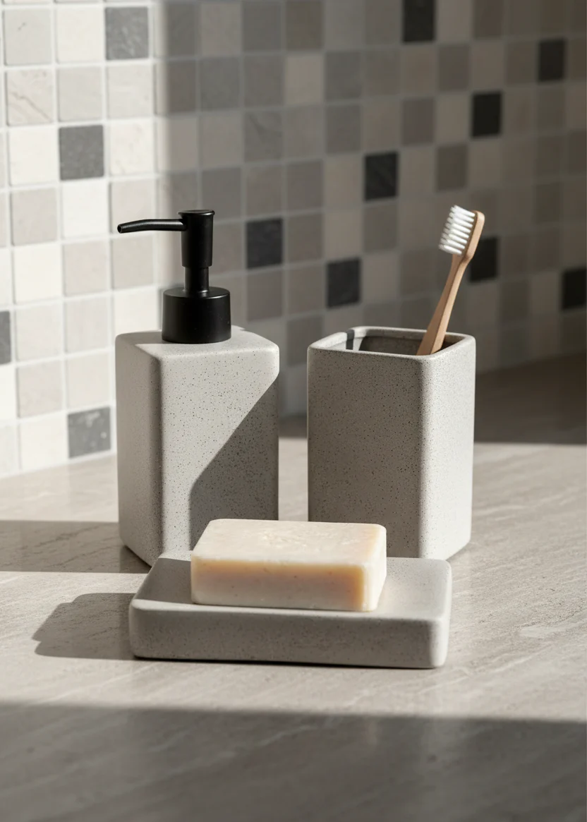 Slate Bathroom Set - Grey - Image 2