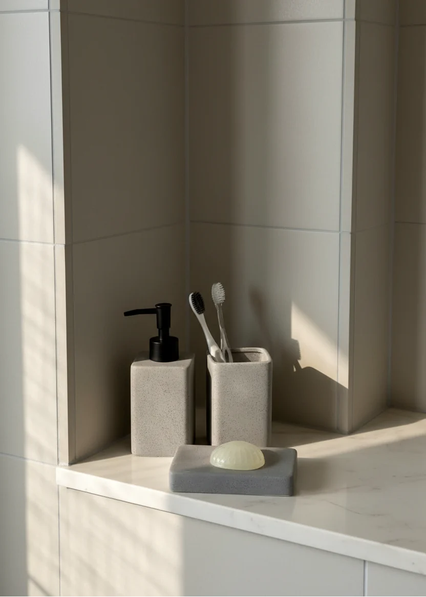 Slate Bathroom Set - Grey - Image 4